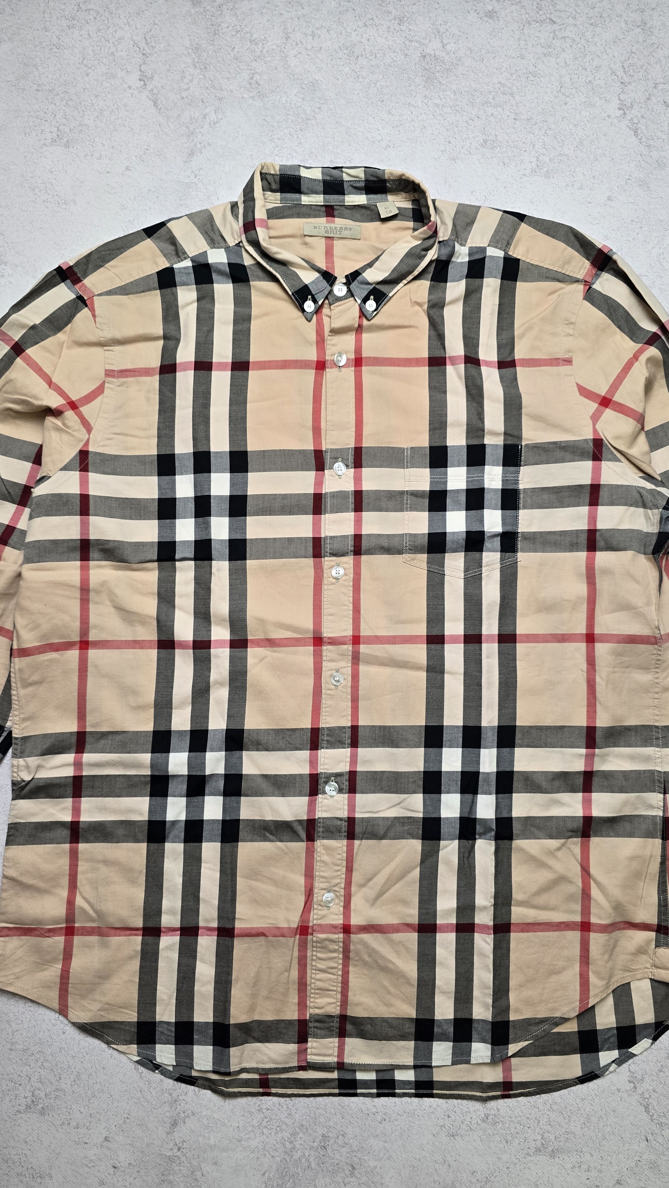 Burberry Burberry Brit Nova Check Shirt Long Sleeve Luxury Size US XL / EU 56 / 4 - 8 Thumbnail