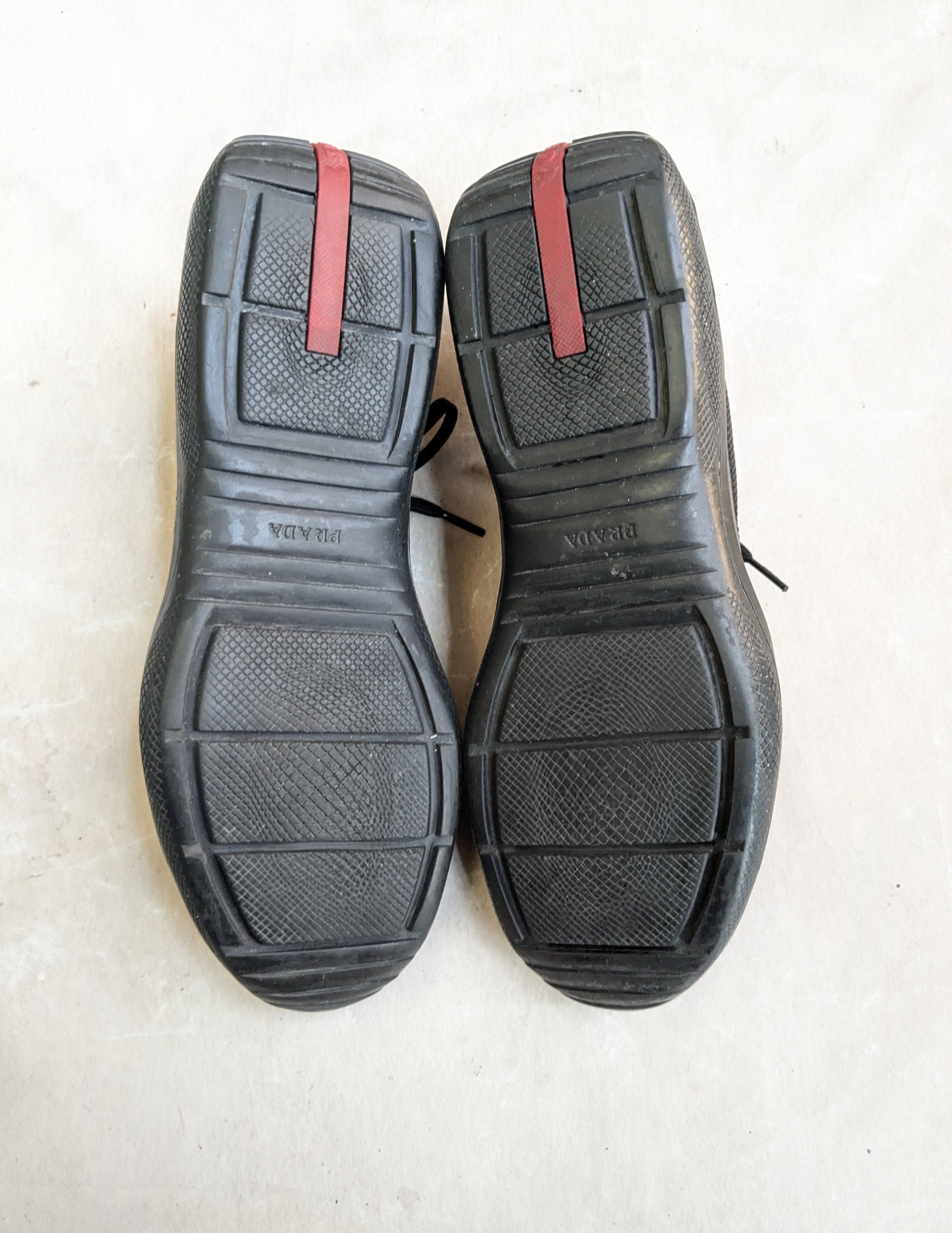 Prada Prada America's Cup Black Red 9 Leather Low Tops Size US 9 / EU 42 - 15 Thumbnail