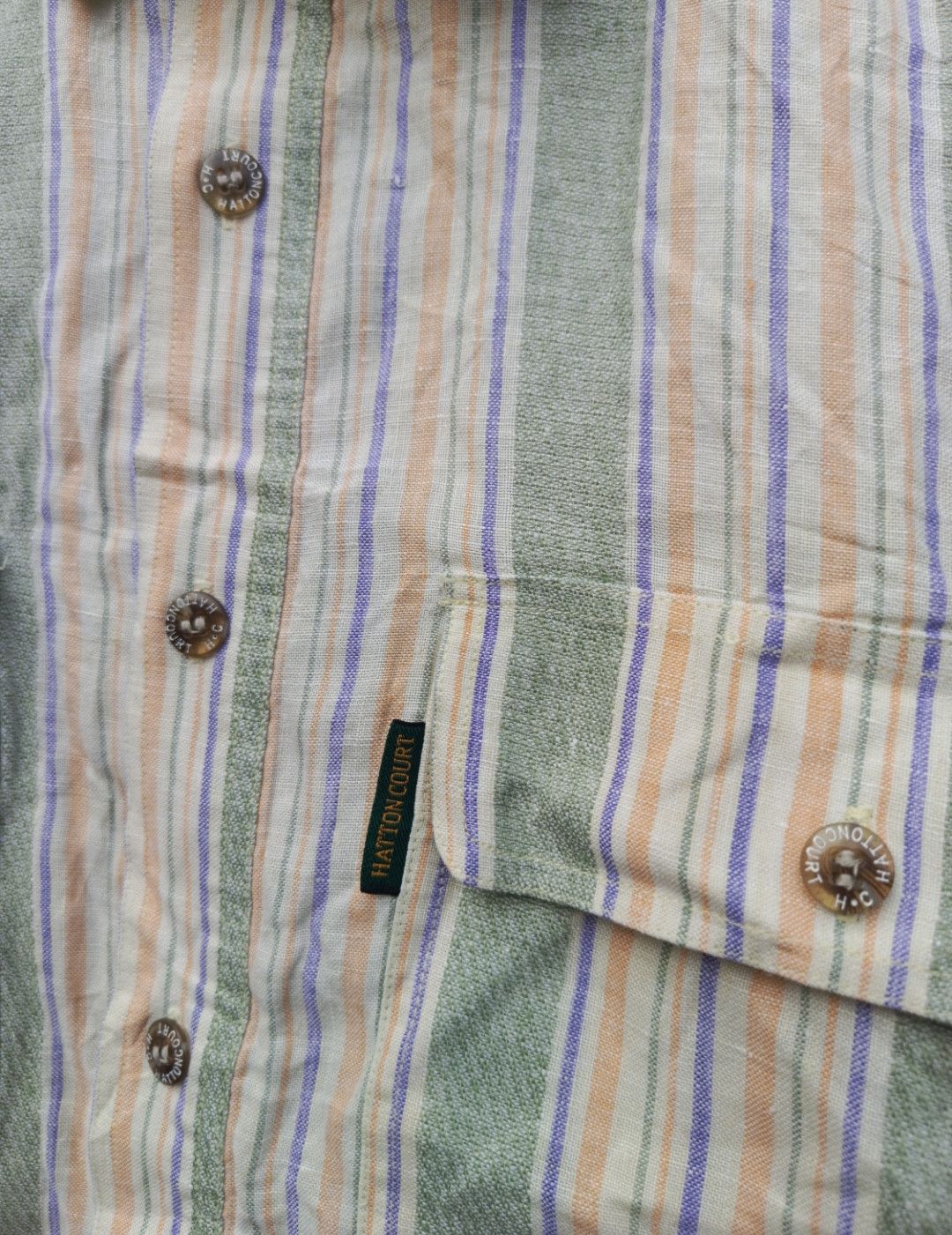 Vintage Hatton court stripe shirt button ups Size US L / EU 52-54 / 3 - 4 Thumbnail
