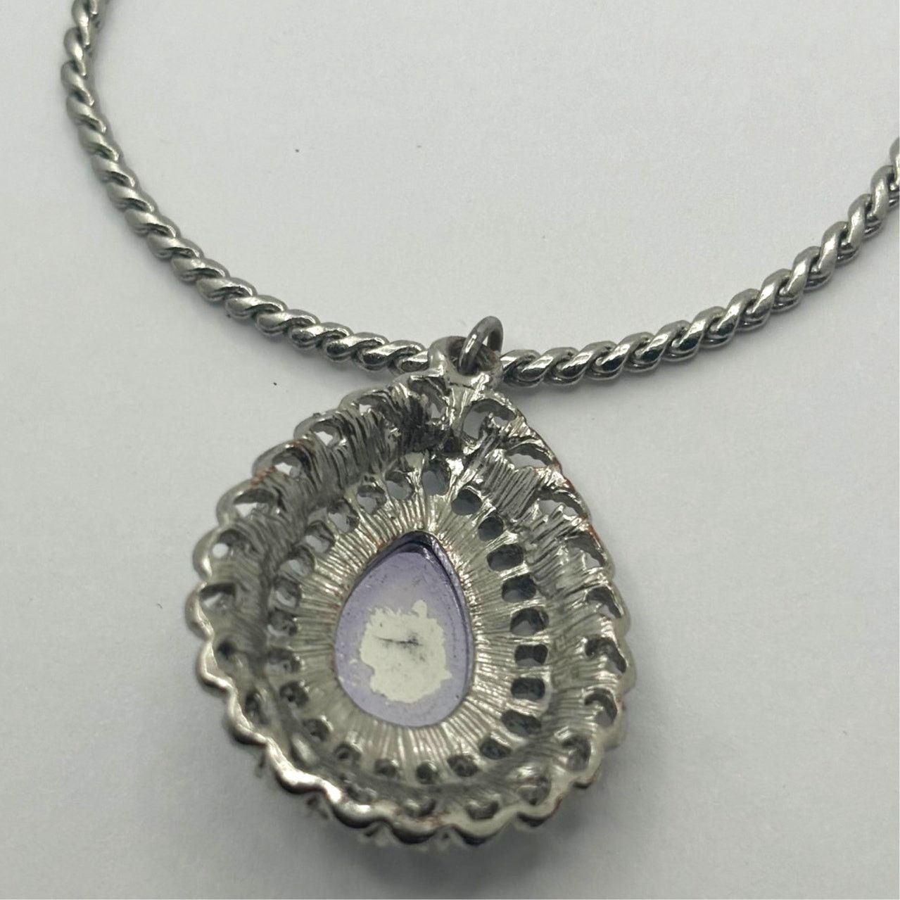 Other Elegant Silver & Blue Pendant Necklace Size ONE SIZE - 5 Thumbnail