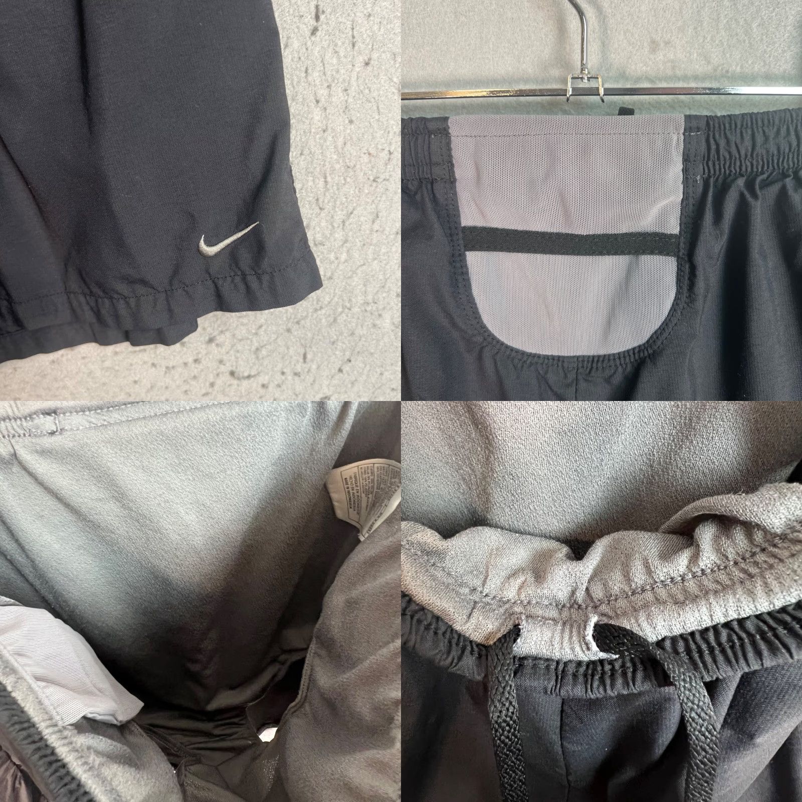 Nike Nike Mens Small Black Nylon Athletic Shorts w/ Liner & Drawstring Running Size US 29 - 8 Thumbnail