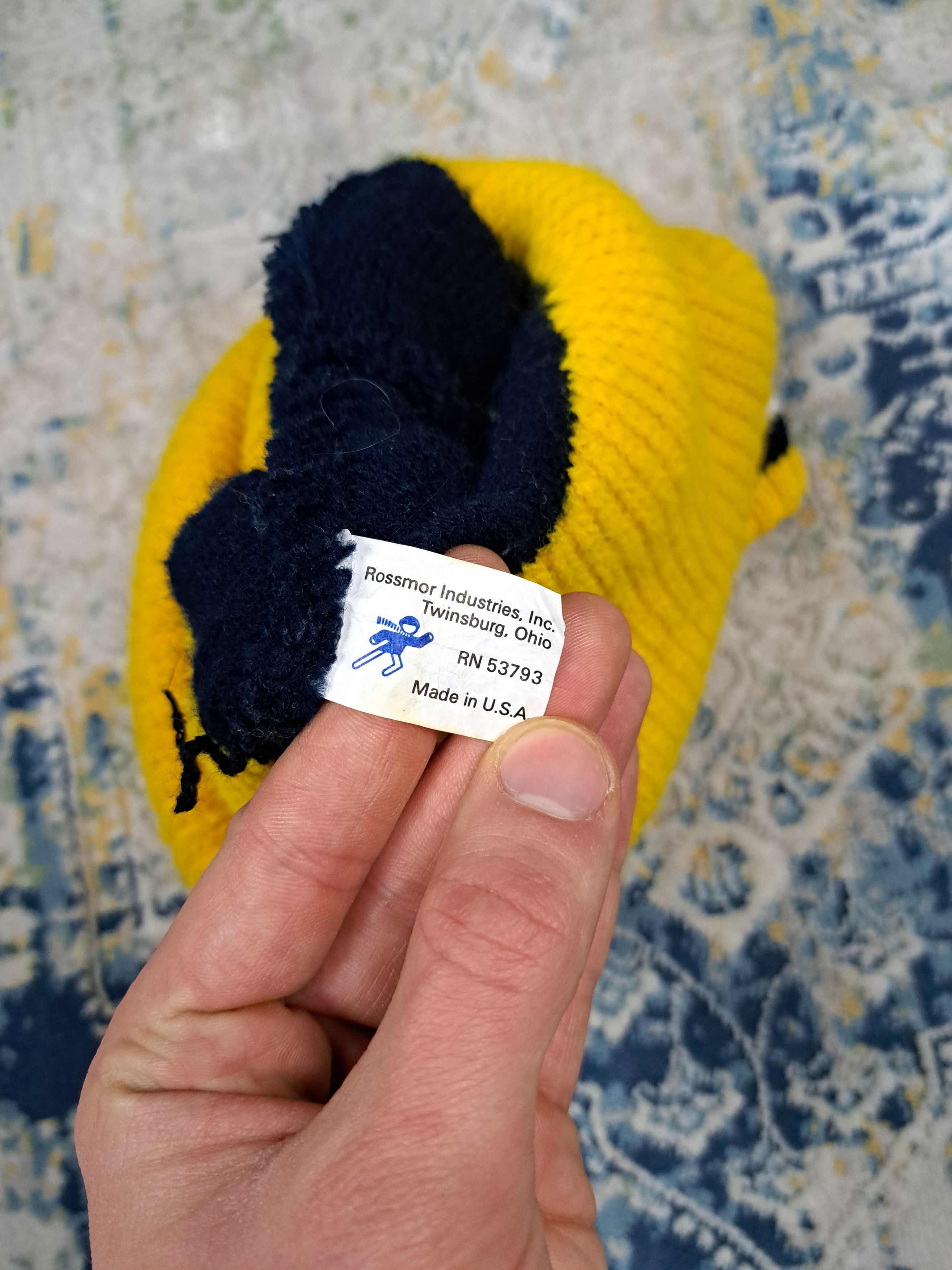 NCAA Vintage USA Made Michigan Wolverines NCAA Winted Hat Beanie Size ONE SIZE - 3 Thumbnail