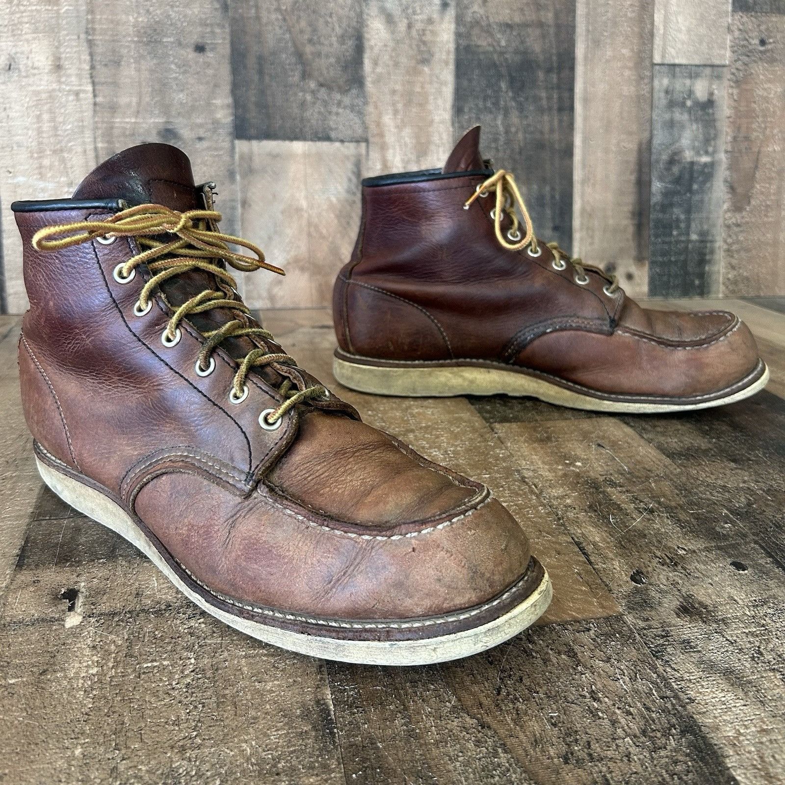 Red Wing Red Wing 8138 Heritage Moc Toe Work Boots Mens 11.5 D Size US 11.5 / EU 44-45 - 1 Thumbnail