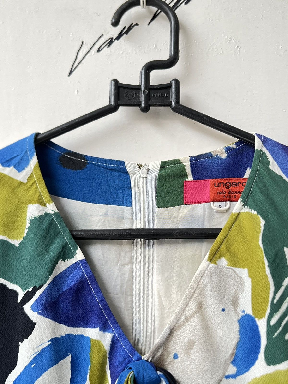 Ungaro Paris UNGARO Solo Donna Paris Flower Motive Dress Size XS / US 0-2 / IT 36-38 - 18 Thumbnail