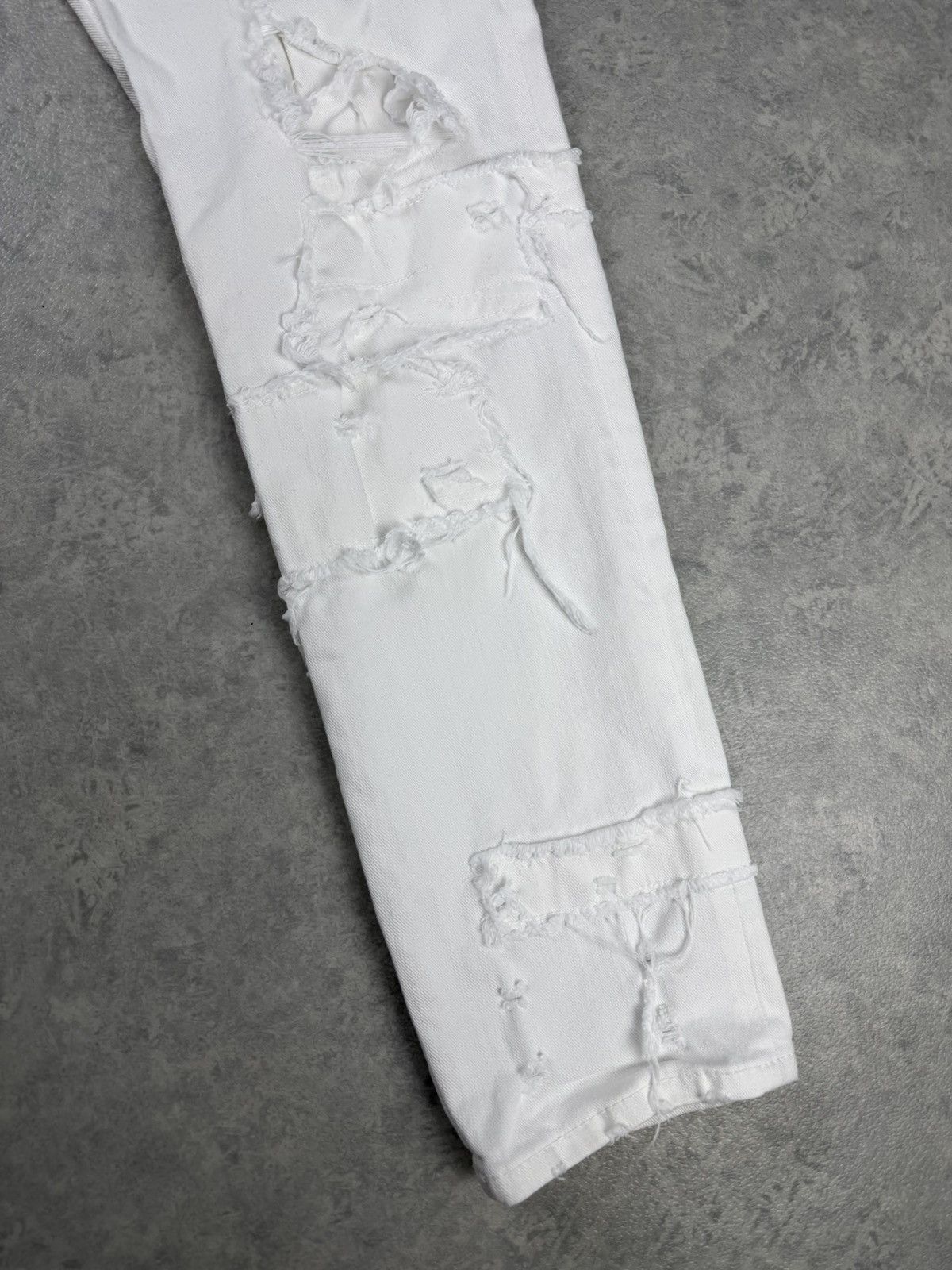 Dsquared2 Dsquared2 Skater Jeans White Distressed Patchwork Size 46 Size US 29 - 2 Thumbnail