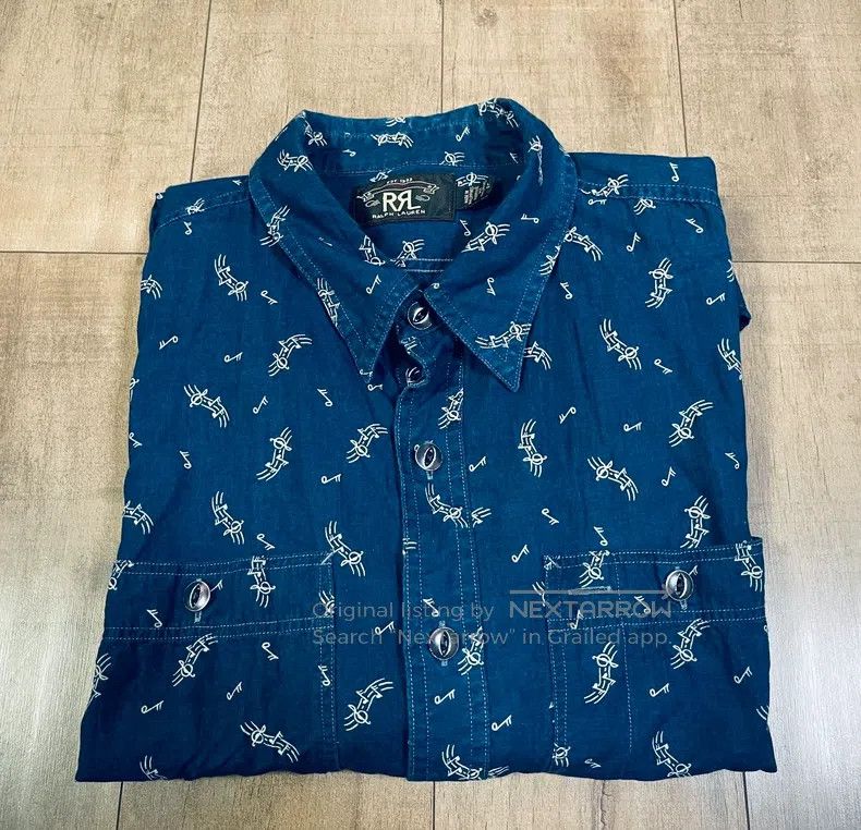 RRL Ralph Lauren RRL Ralph Lauren Blue dyed Indigo Philippines produced not Size US L / EU 52-54 / 3 - 2 Thumbnail