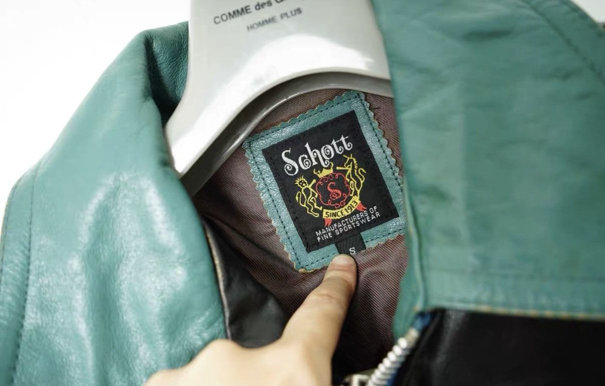 Schott Schott Paneled Leather Jacket (as worn by Masaki Suda) Size US S / EU 44-46 / 1 - 8 Thumbnail