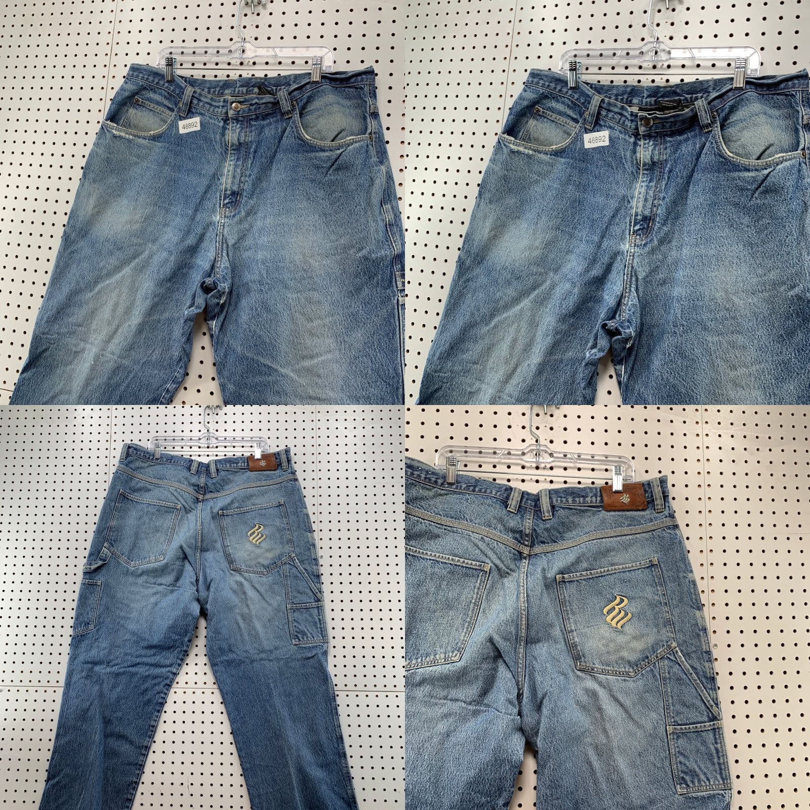 Rocawear VINTAGE Rocawear Baggy Jeans Mens 42x34 Distressed Hip Hop Style Wide Leg Jeans Size US 42 / EU 58 - 8 Thumbnail
