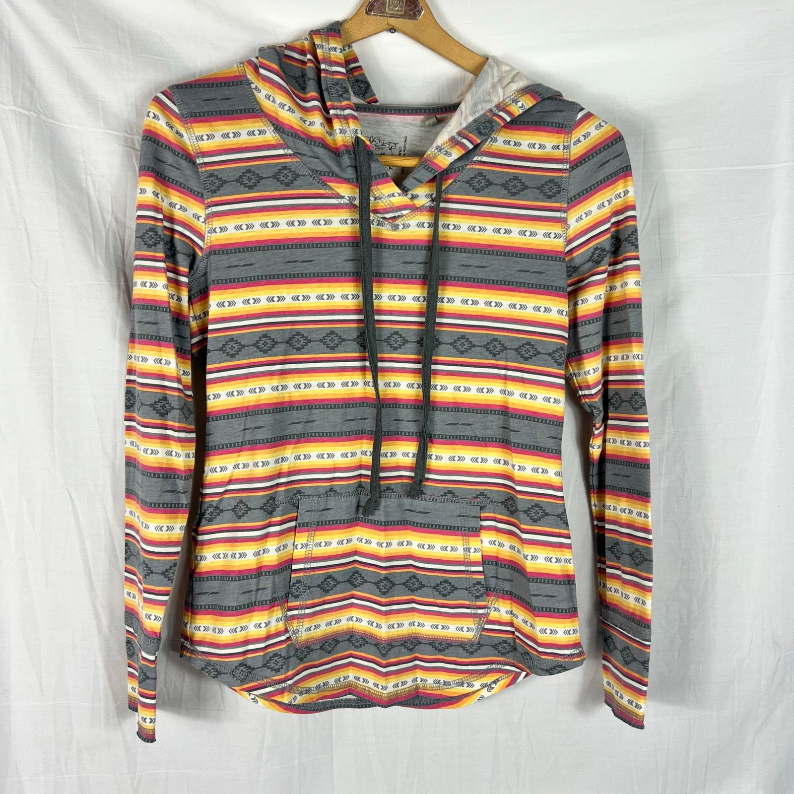Panhandle Slim Panhandle Western Hoodie XS Gray Orange Southwestern Size XS / US 0-2 / IT 36-38 - 2 Thumbnail
