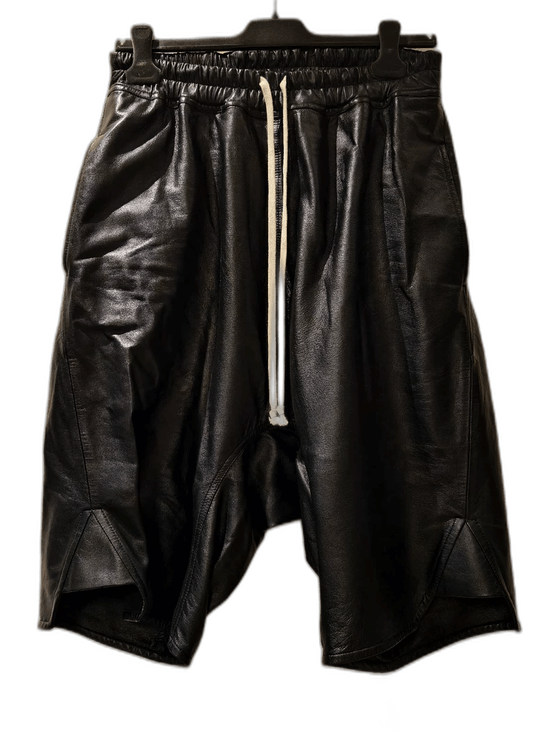 Rick Owens rick owens fw22 leather shorts Size US 44 / EU 60 - 1 Thumbnail