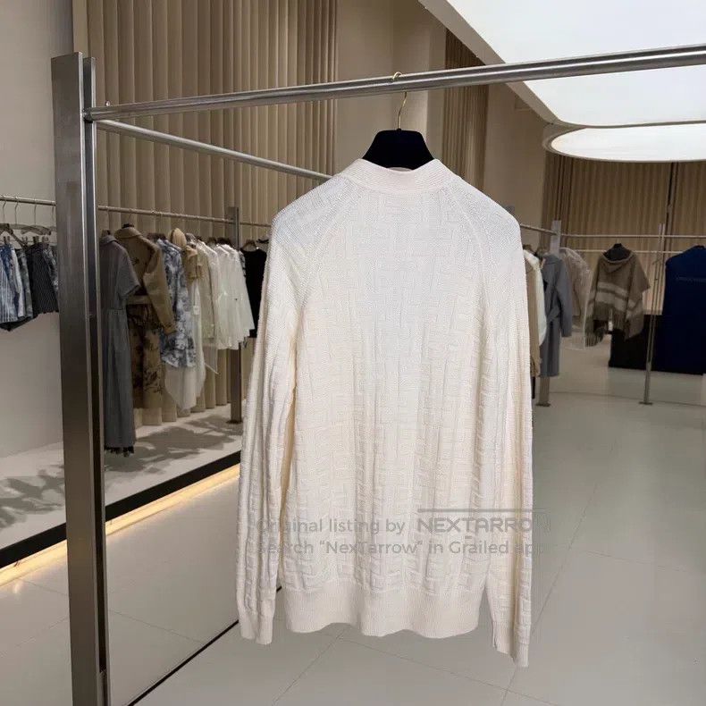 Hermes Hermes Ivory Three-Button Wool Open Cardigan Jacket with F Size XS / US 0-2 / IT 36-38 - 2 Thumbnail