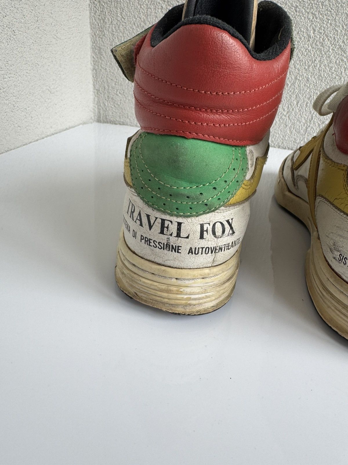 Vintage Vintage Travel Fox High Top Sneakers Leather Retro 80s Size US 8 / EU 41 - 6 Thumbnail