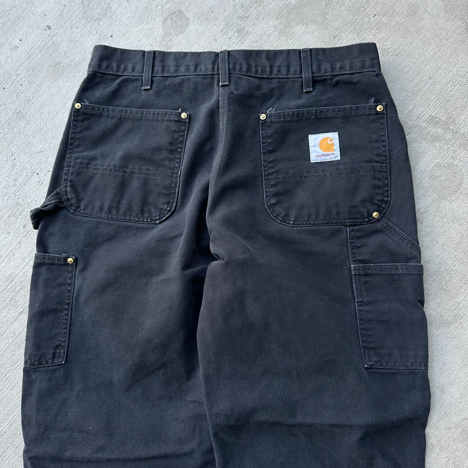 Carhartt × Vintage Carhartt black double knee work wear carpenter pants Size US 32 / EU 48 - 6 Thumbnail