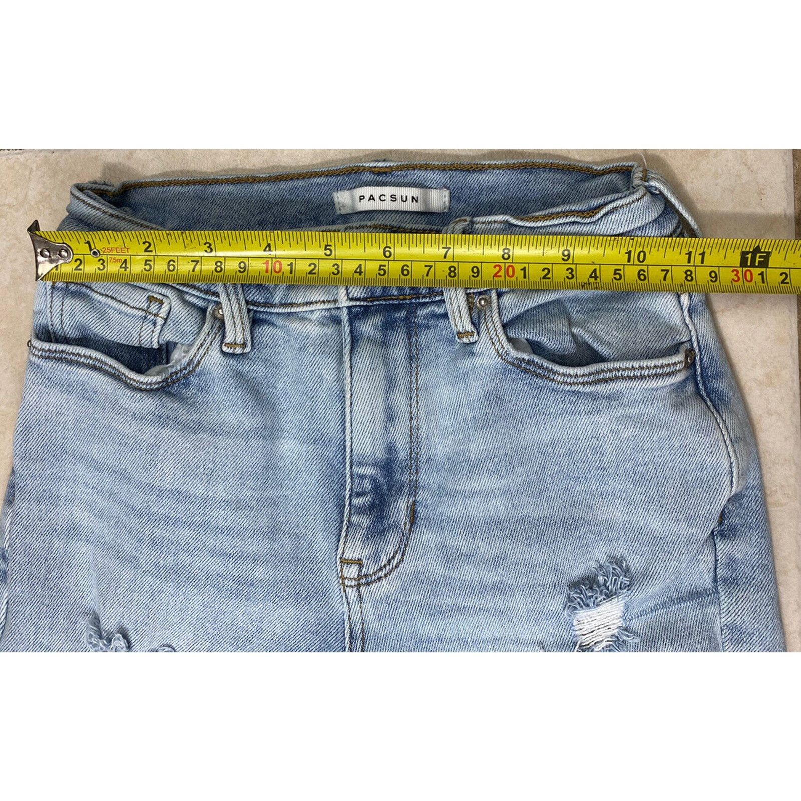 Pacsun PACSUN High Rise Jegging Skinny Jeans Sz 23 Denim Distressed Size 23" - 7 Thumbnail