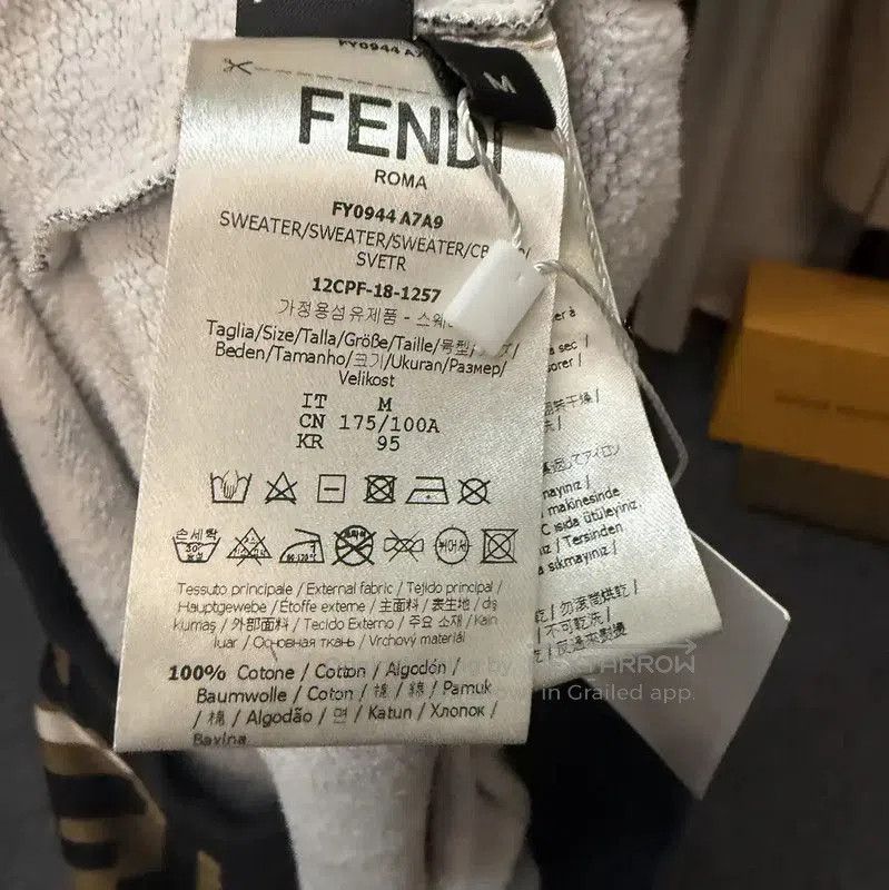 Fendi Fendi Colorblock Cotton Sweatshirt for Women . Size M / US 6-8 / IT 42-44 - 3 Thumbnail