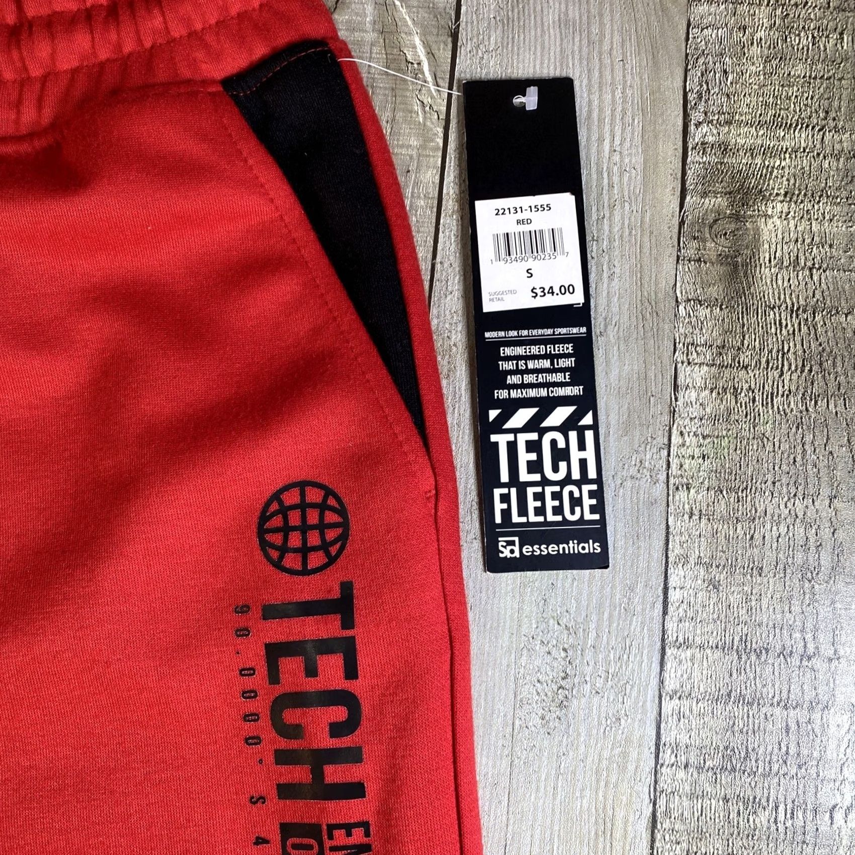 Essentials Men Essentials Tech fleece Fleece Shorts Athletic Activewear Men S Red Size US 29 - 2 Thumbnail