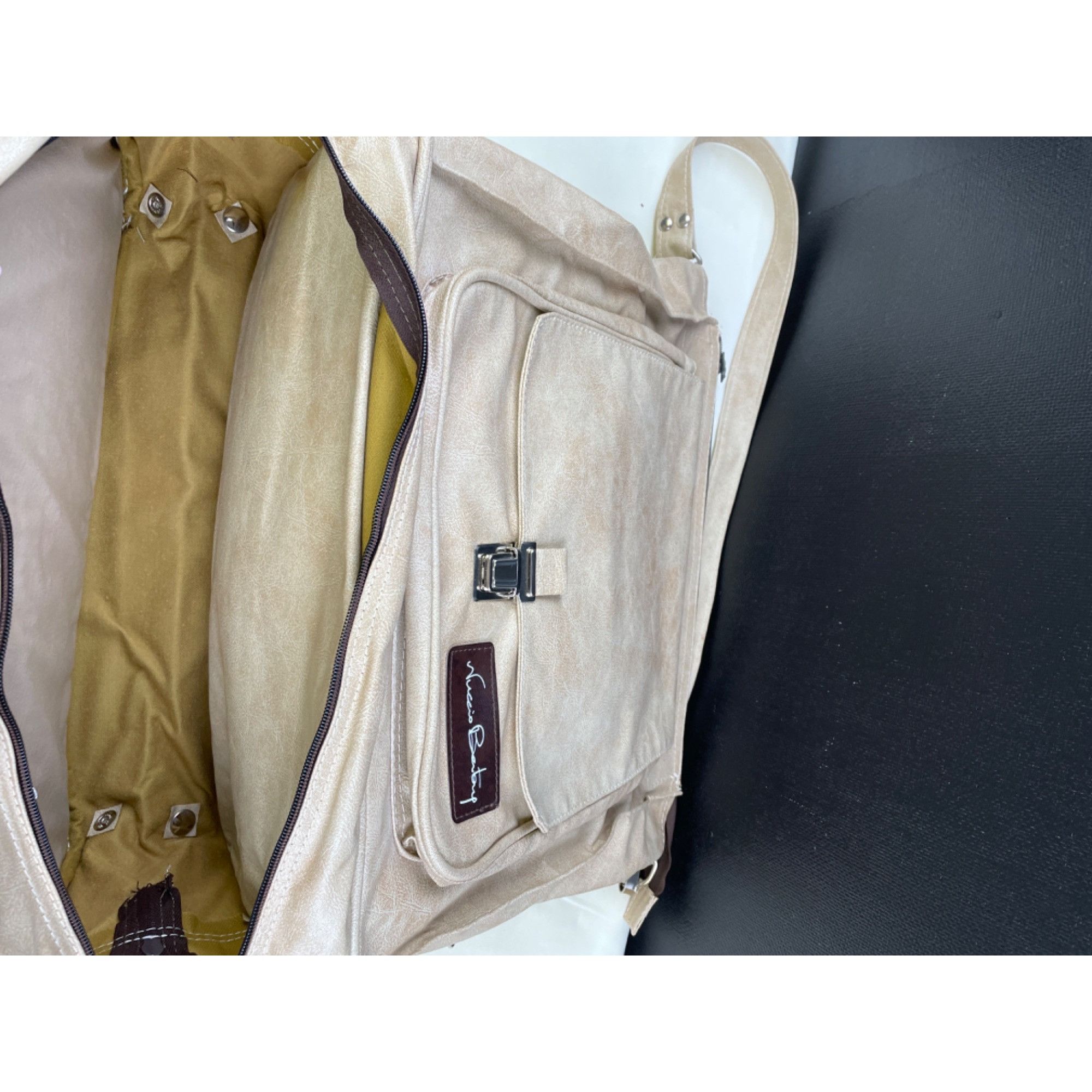 Other Nuccio Bentory Unisex Beige Travel Bag/Carry on bag SKU 5081 Size ONE SIZE - 10 Thumbnail