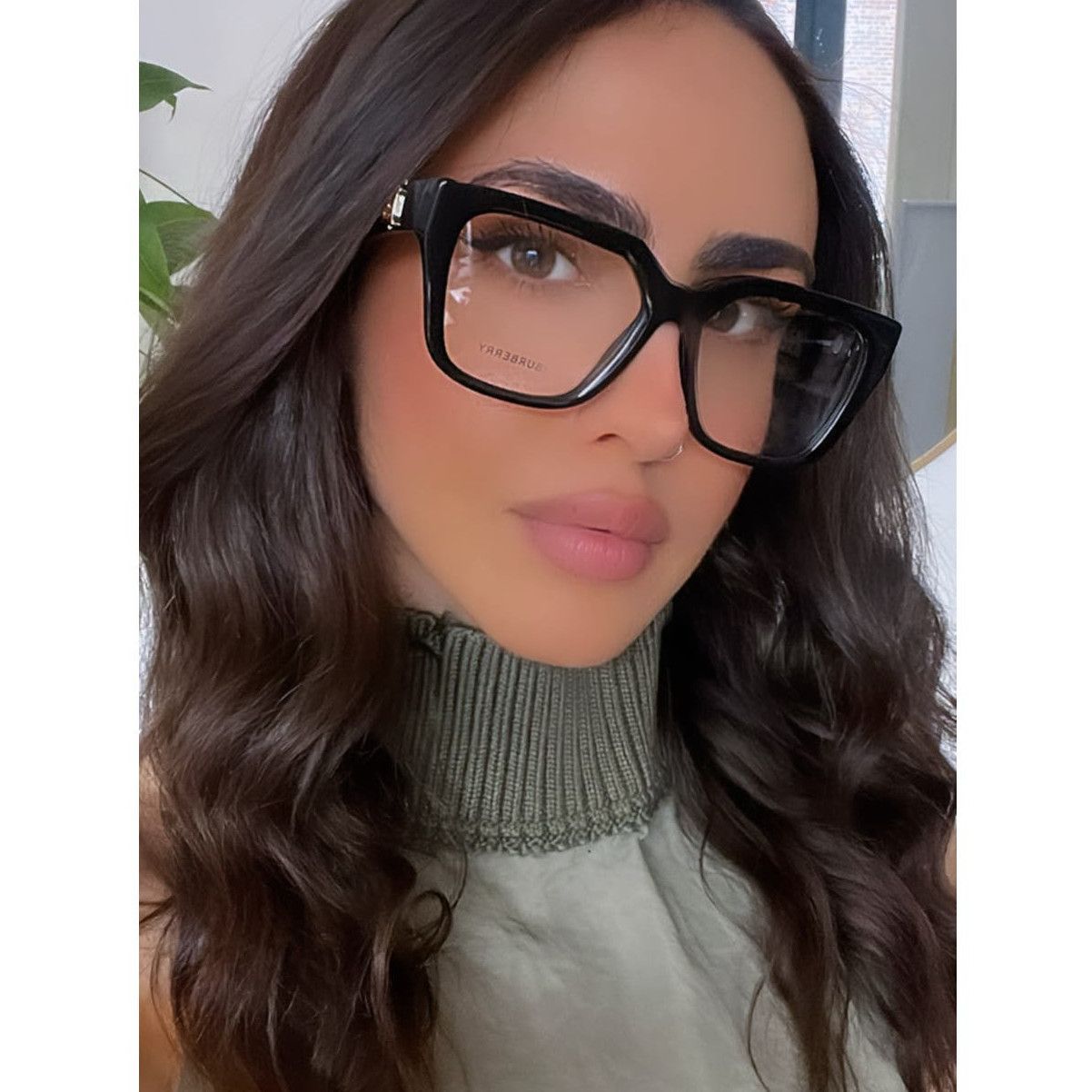 image of New Burberry Be2403 Black Gold Oversized Eyeglasses Frames in Cream, Men's