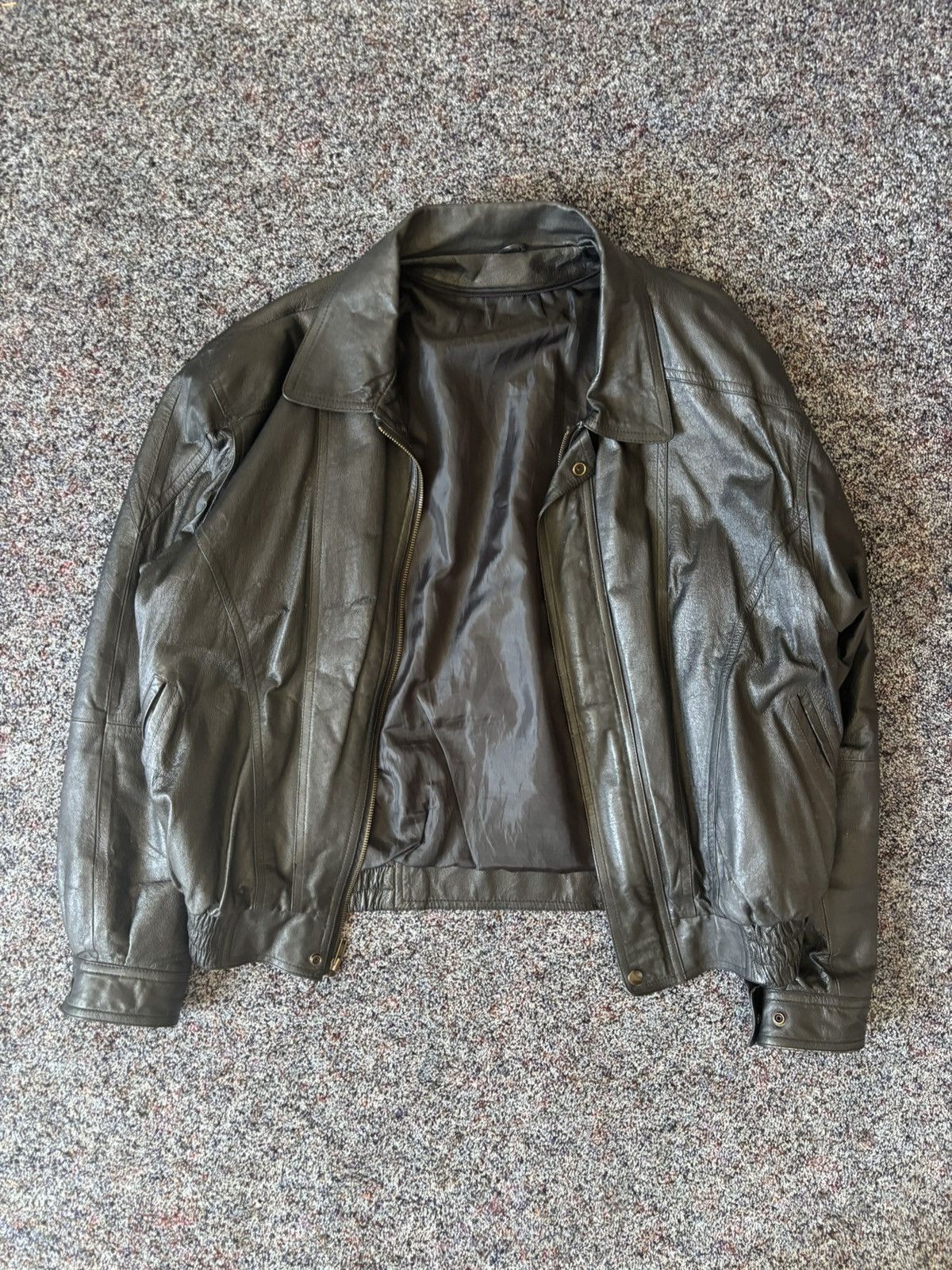 Vintage Ben-z Vintage Leather Bomber Size US L / EU 52-54 / 3 - 3 Thumbnail