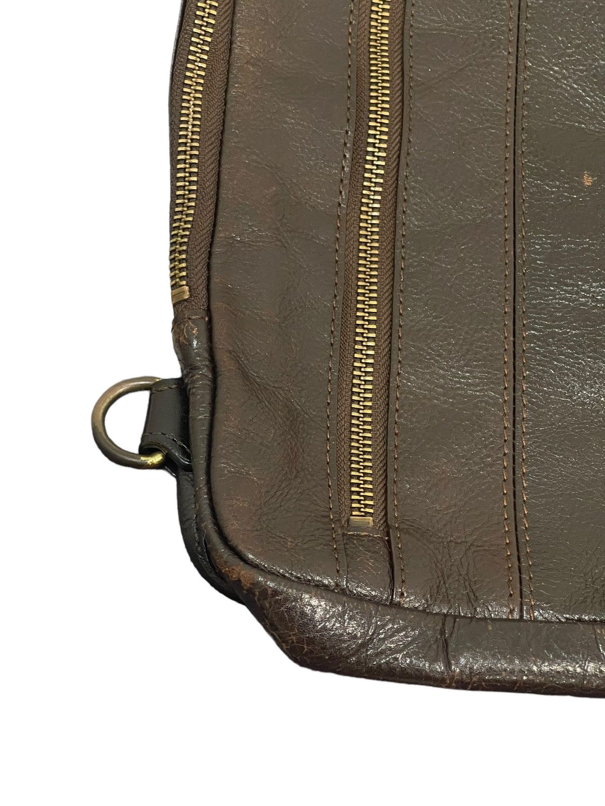 Genuine Leather Cross Body Full Leather Chelica Patina 3🟩 Size ONE SIZE - 6 Thumbnail