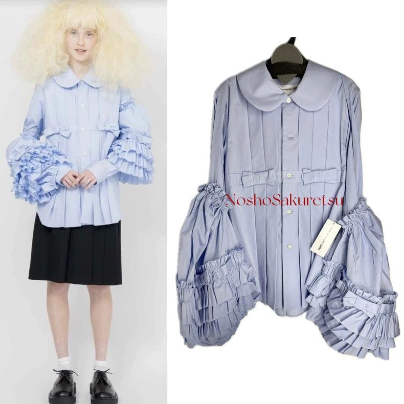 Comme des Garcons Comme Des Garcons Popular Bow Pleated Shirt Size S / US 4 / IT 40 - 1 Thumbnail
