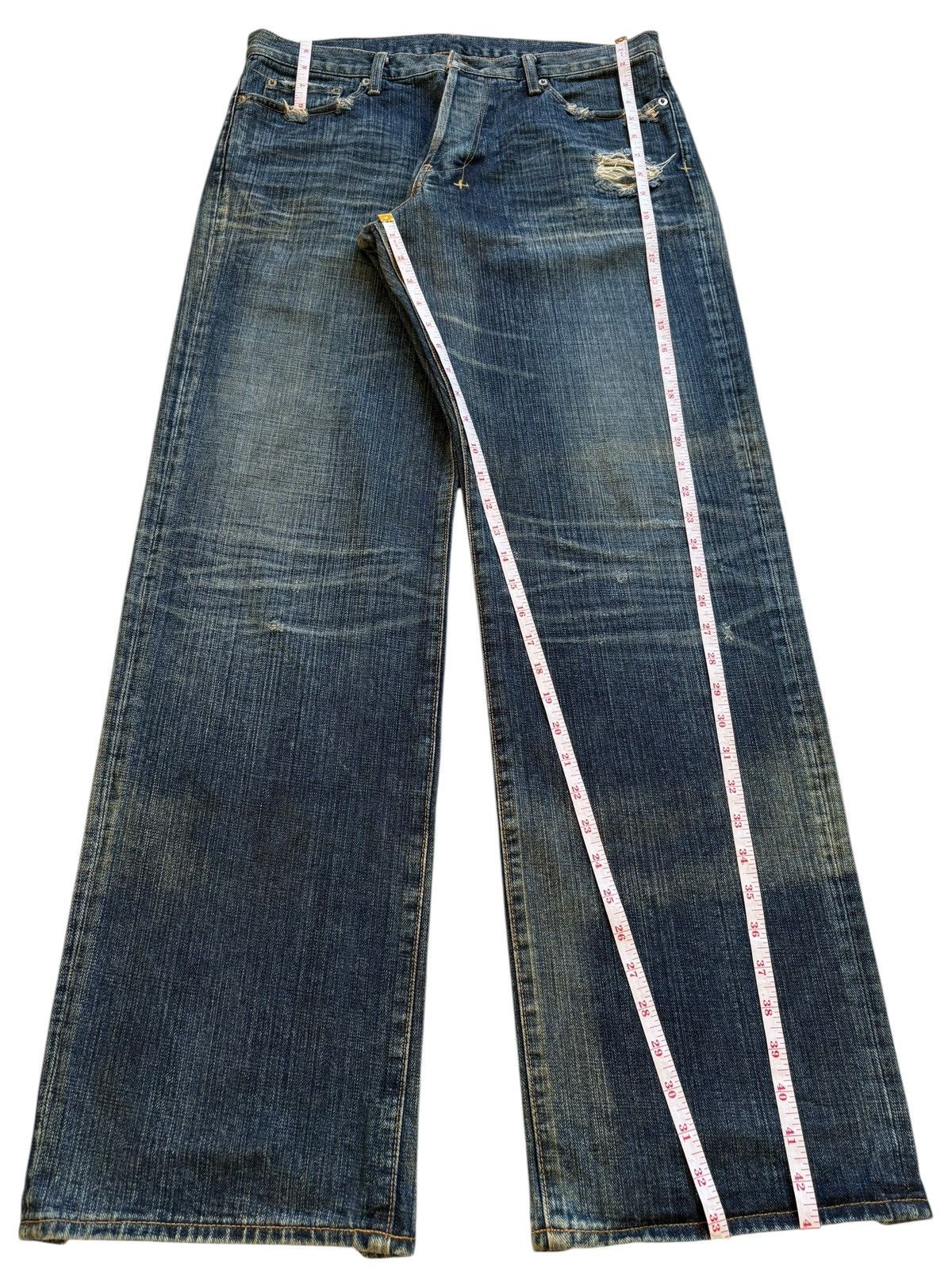 Japanese Brand Vintage Japanese Brand Mud Wash Distressed Baggy Jeans Size US 34 / EU 50 - 12 Thumbnail