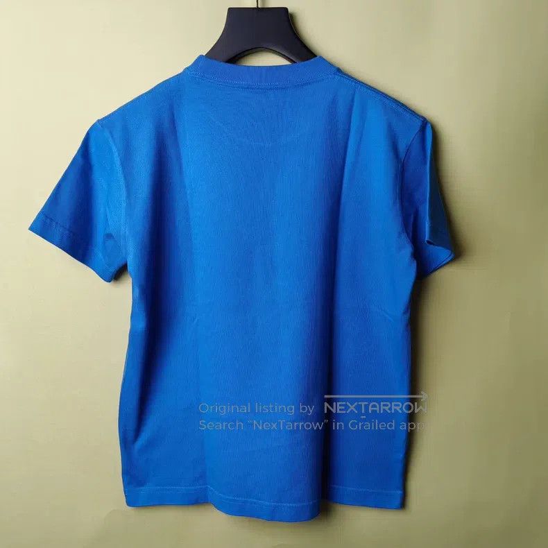 Balenciaga Balenciaga Blue Letter Crew Neck Short Sleeve Size US M / EU 48-50 / 2 - 2 Thumbnail