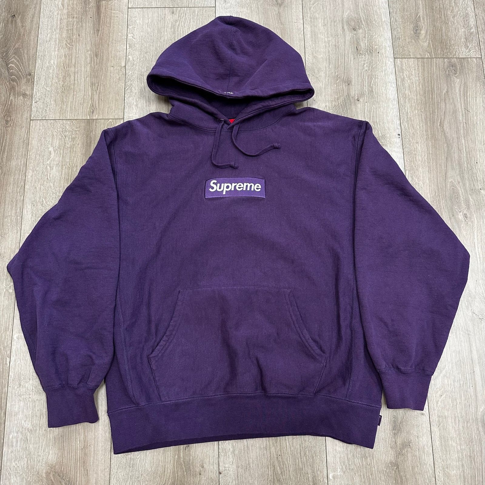 Supreme Supreme Box Logo Hooded Sweatshirt Dark Purple FW23 | Grailed