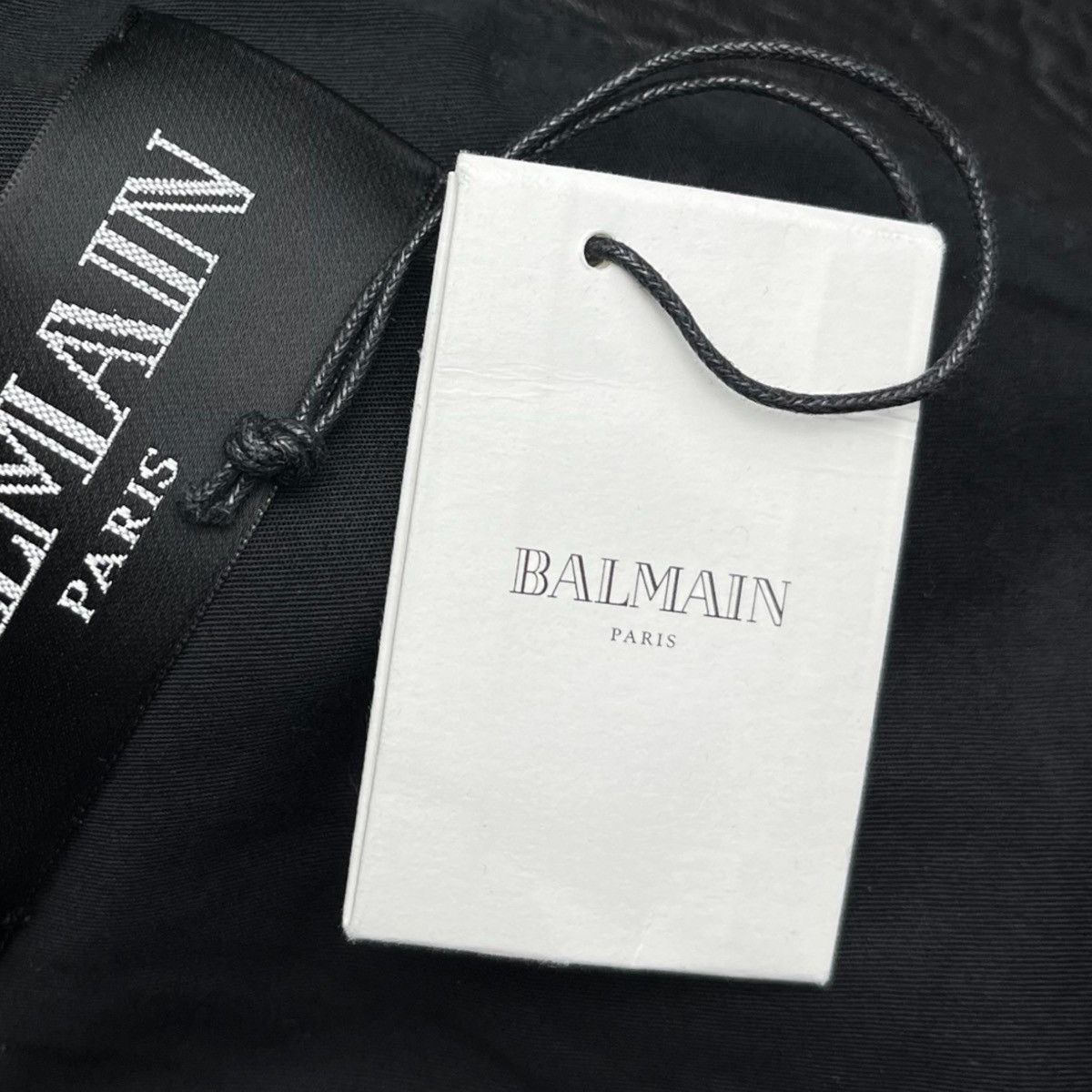 Balmain Balmain men’s Black leather biker jacket 52 luxury Size US L / EU 52-54 / 3 - 6 Thumbnail