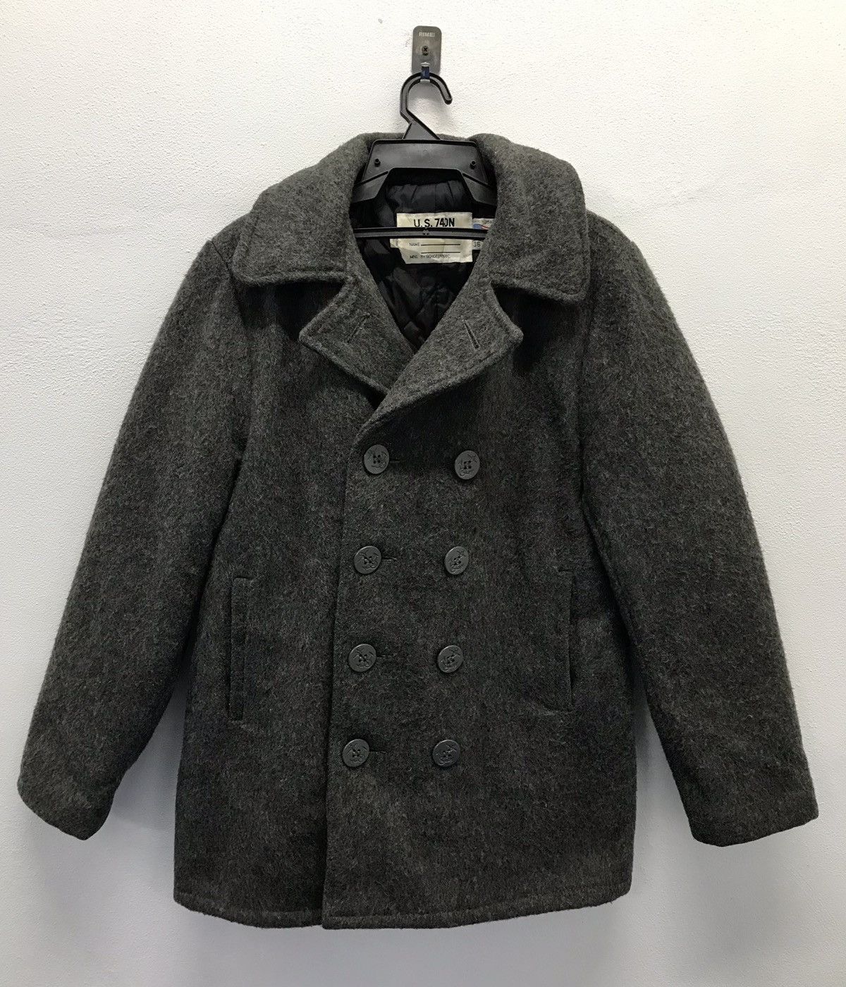 Schott × Vintage Vintage U.S. 740N Pea Jacket By Schott Made In Usa Jacket Size US M / EU 48-50 / 2 - 1 Thumbnail