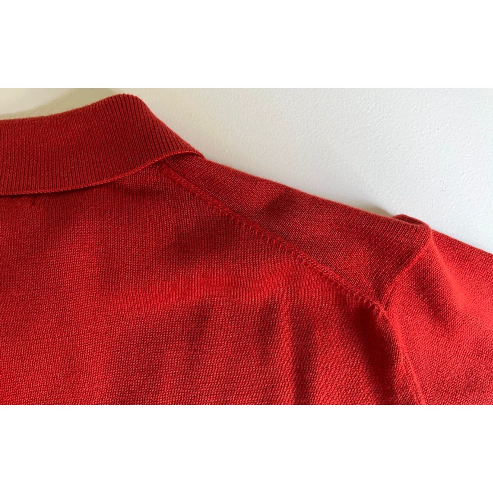 Eddie Bauer VINTAGE Eddie Bauer Polo Shirt Men’s Knit Pima Cotton Made in UK Size L Red Short Sleeve Collared 100% Pima Cotton Classic Preppy Casual Men’s Polo Size US L / EU 52-54 / 3 - 6 Thumbnail