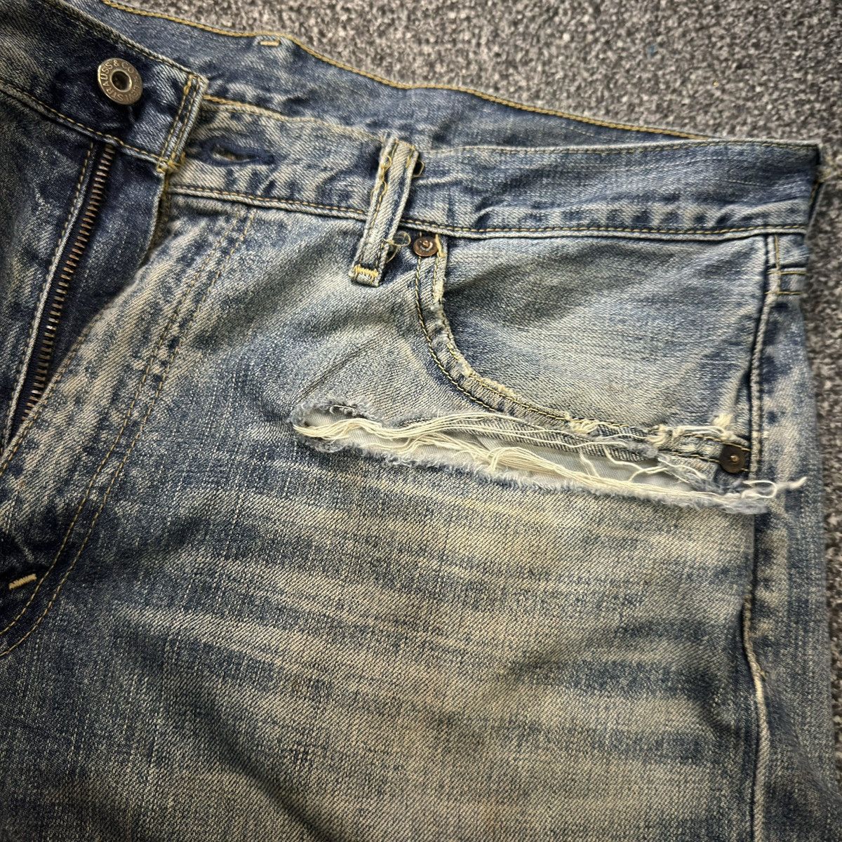 Levi's 🔥🇯🇵 Japanese Vintage Levis 503 BootCut Distressed Denim Size US 36 / EU 52 - 15 Thumbnail