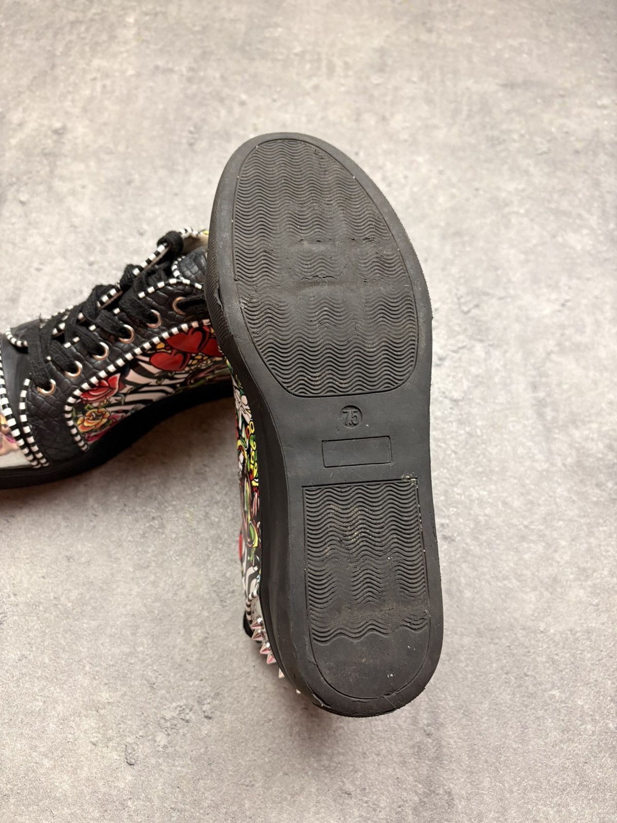 Ed Hardy Ed Hardy Studded Low-Top Sneakers shoes y2k avantgarde rare Size US 7.5 / IT 37.5 - 9 Thumbnail