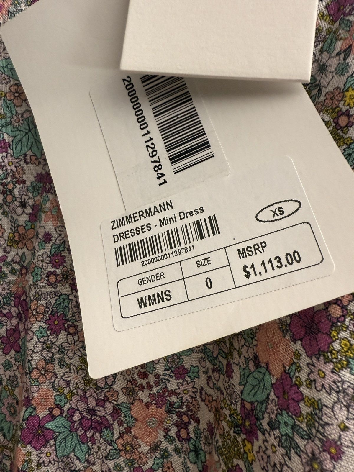 Zimmermann Zimmermann Carnaby Frill Short Dress Lilac Ditsy AU 0 New Size S / US 4 / IT 40 - 8 Thumbnail