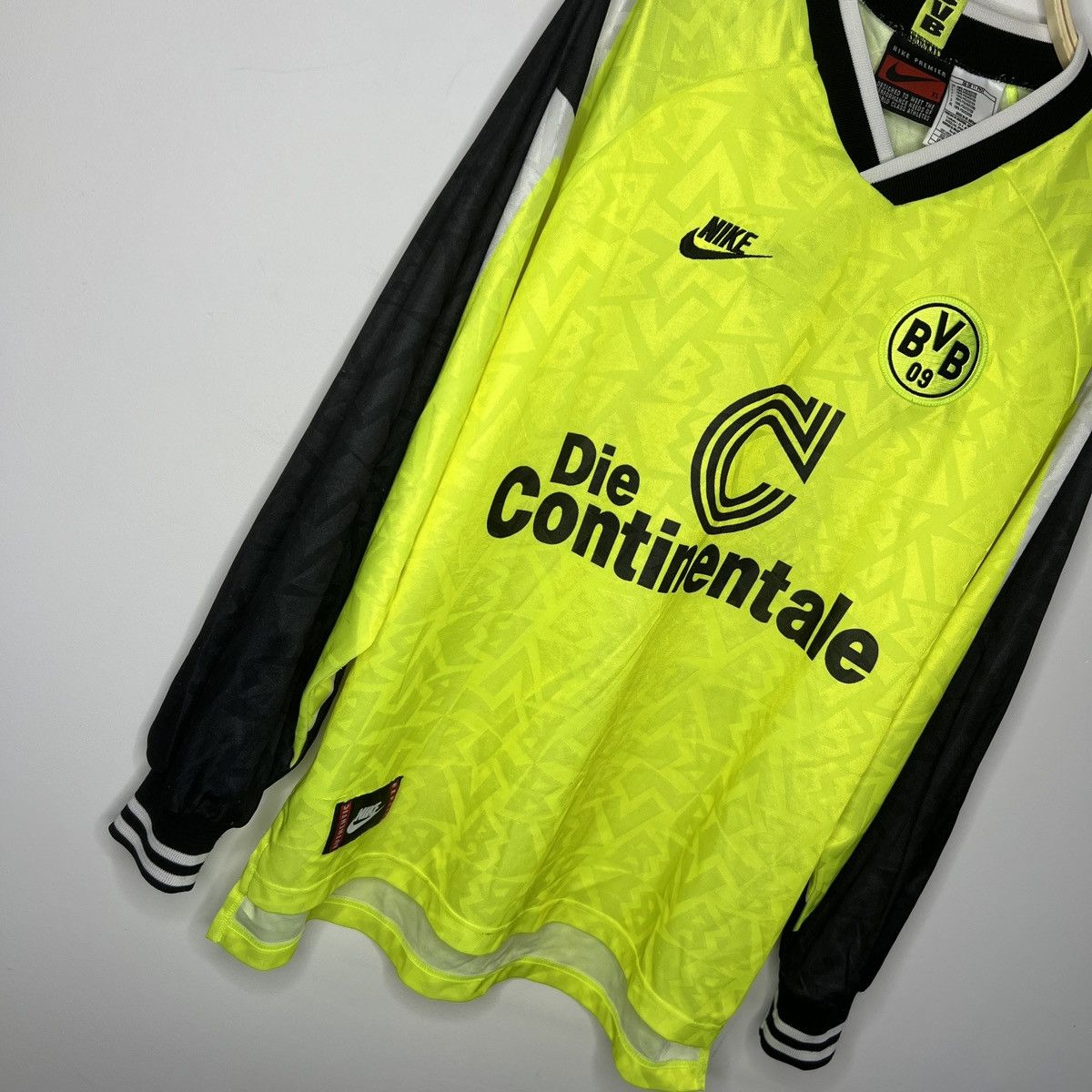 Nike × Vintage 1995 1996 Borussia Dortmund Nike Vintage Soccer Jersey Size US XL / EU 56 / 4 - 3 Thumbnail