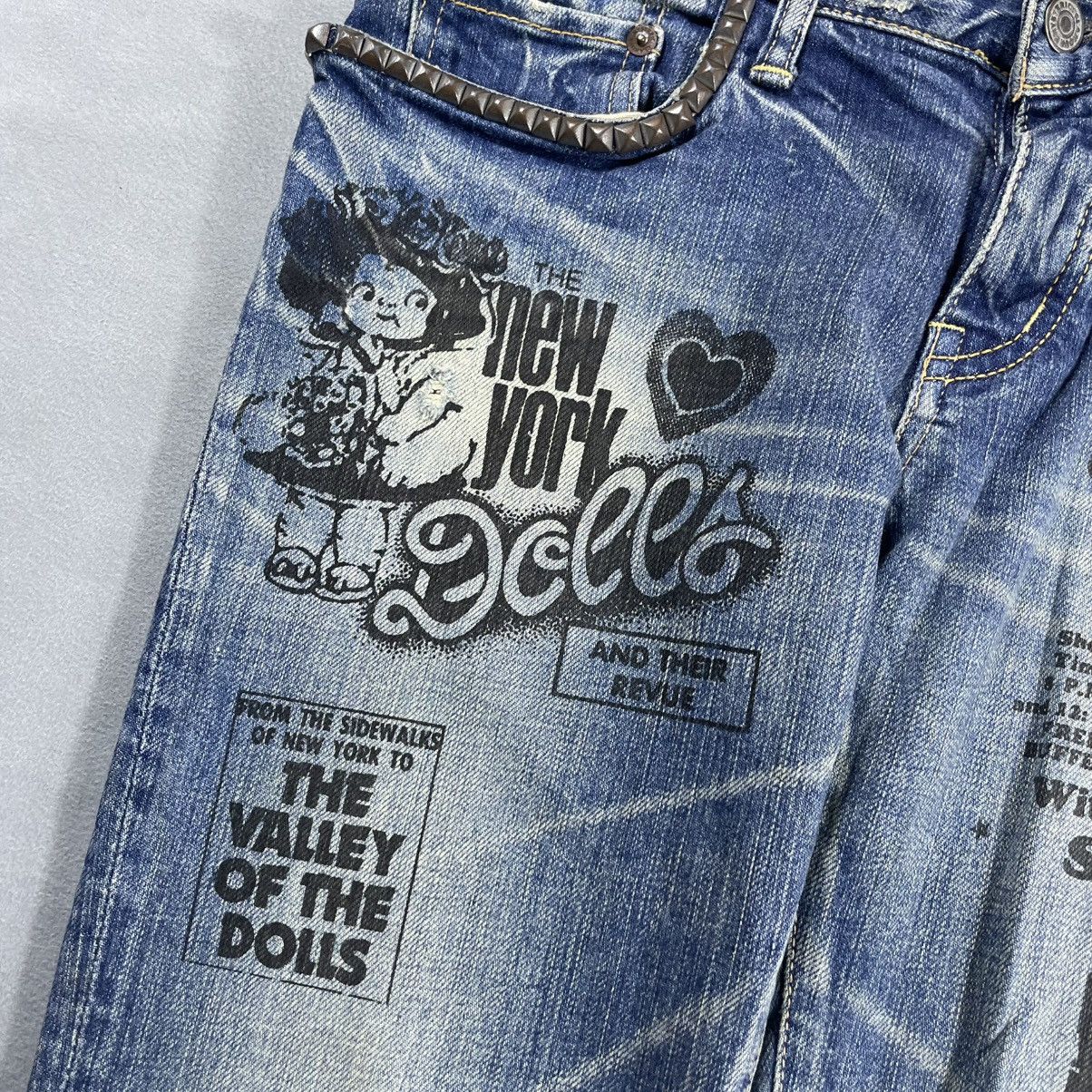 Hysteric Glamour HYSTERIC GLAMOUR JEANS NEW YORK DOLLS PANTS Size 32" / US 10 / IT 46 - 3 Thumbnail