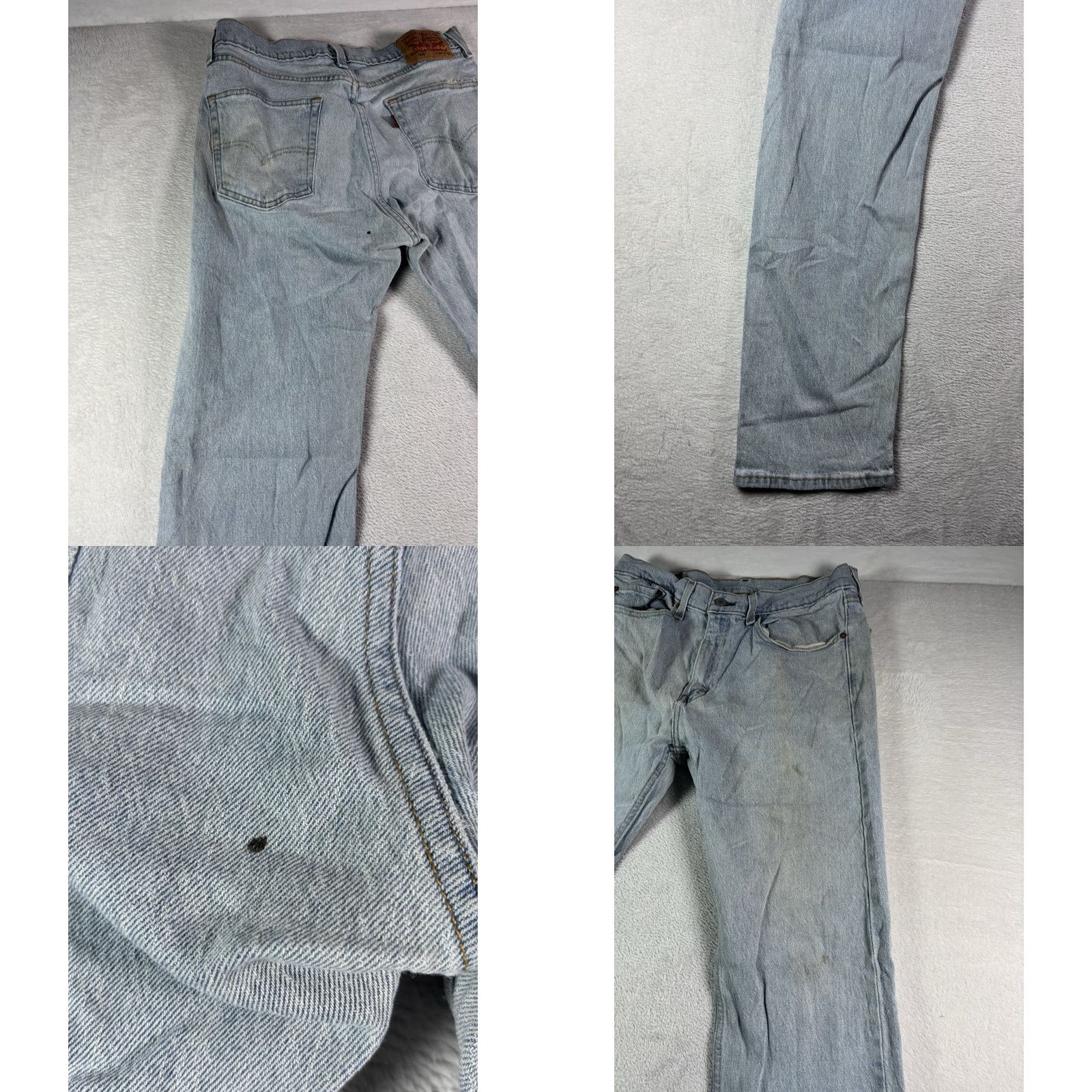Levi's Levi’s 505 Jeans Slim Fit Straight Leg Light Wash Denim 34x32 Men Vintage No N/A? Size US 34 / EU 50 - 9 Thumbnail