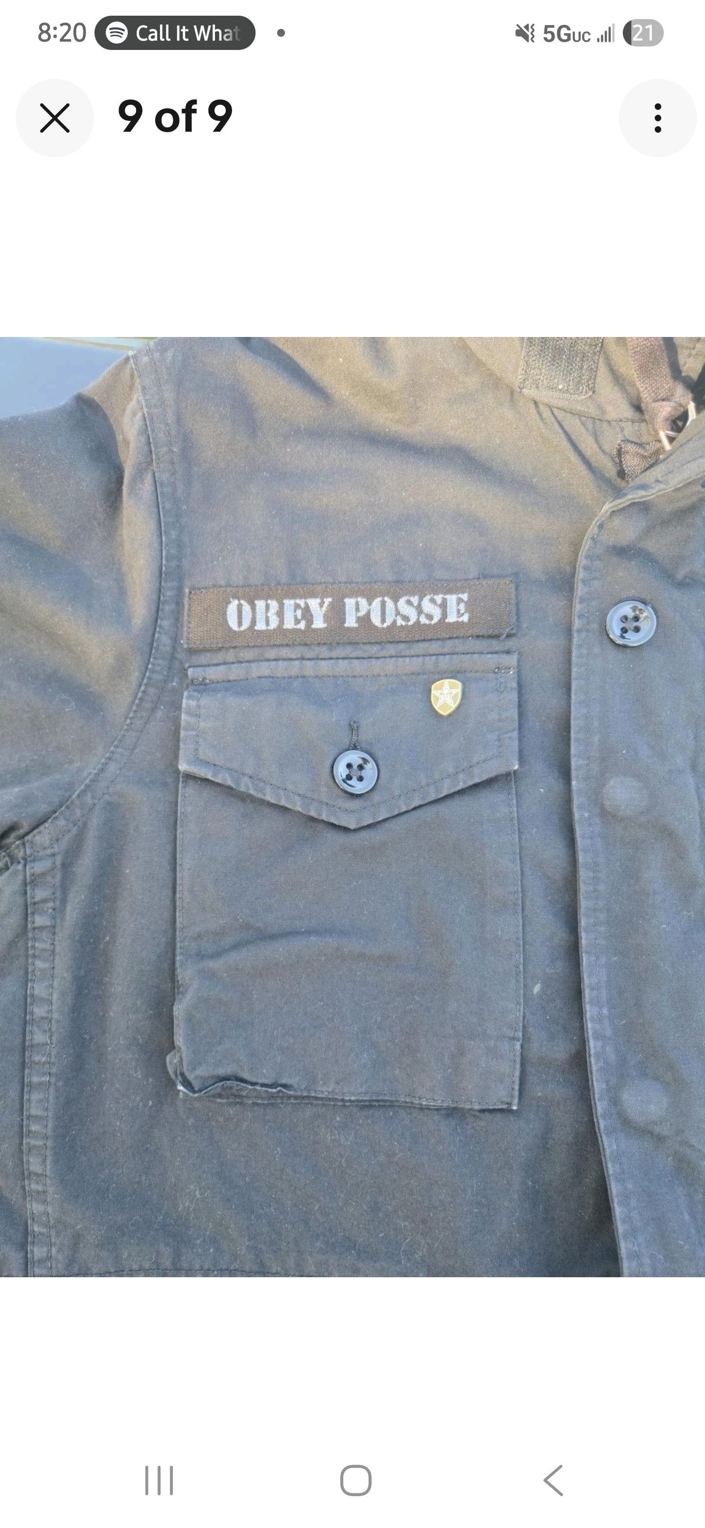 Obey 2008 Obey Propaganda x Public Enemy Jacket MEDIUM RARE Size US M / EU 48-50 / 2 - 4 Thumbnail