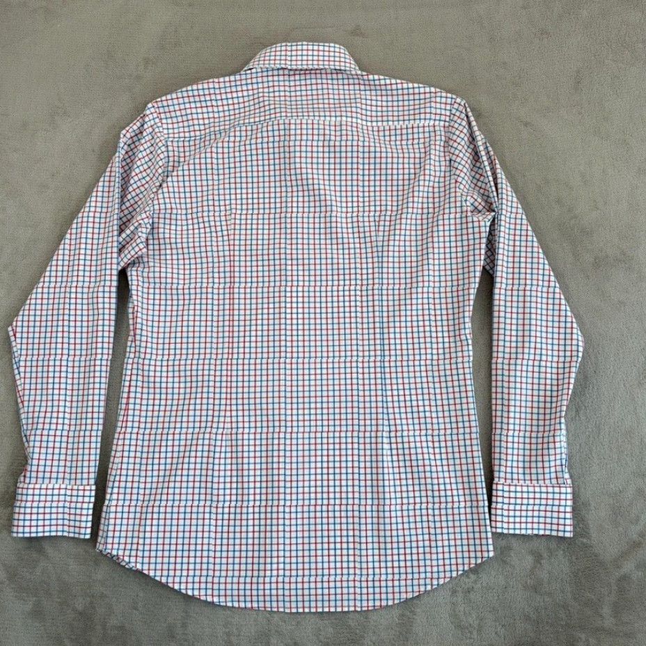 Mizzen+Main Mizzen+Main Leeward Performance Trim Fit Shirt Red White Blue Plaid Men M Size US M / EU 48-50 / 2 - 3 Thumbnail