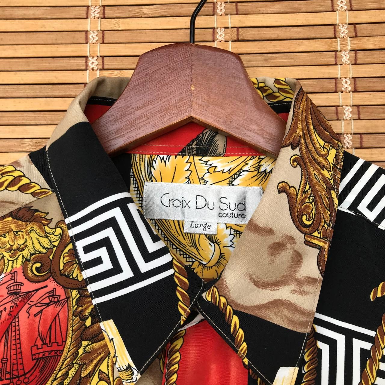 Japanese Brand × Vintage CROIX DU SUD COUTURE BARAQUE SHIRT Size US L / EU 52-54 / 3 - 8 Thumbnail