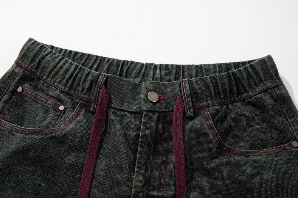 Vintage Men's high street tie-dye camouflage straight pants Size US 32 / EU 48 - 3 Thumbnail