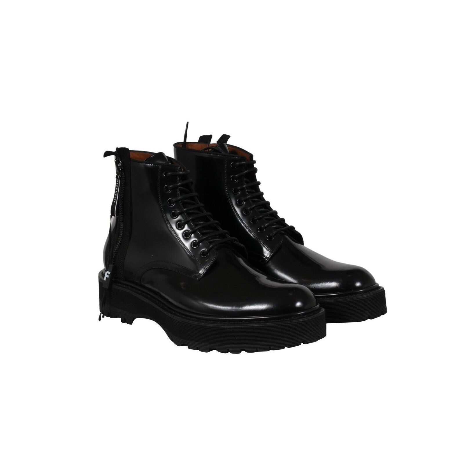 Givenchy Combat Boots Black Leather Side Zip Size US 11 / EU 44 - 1 Thumbnail