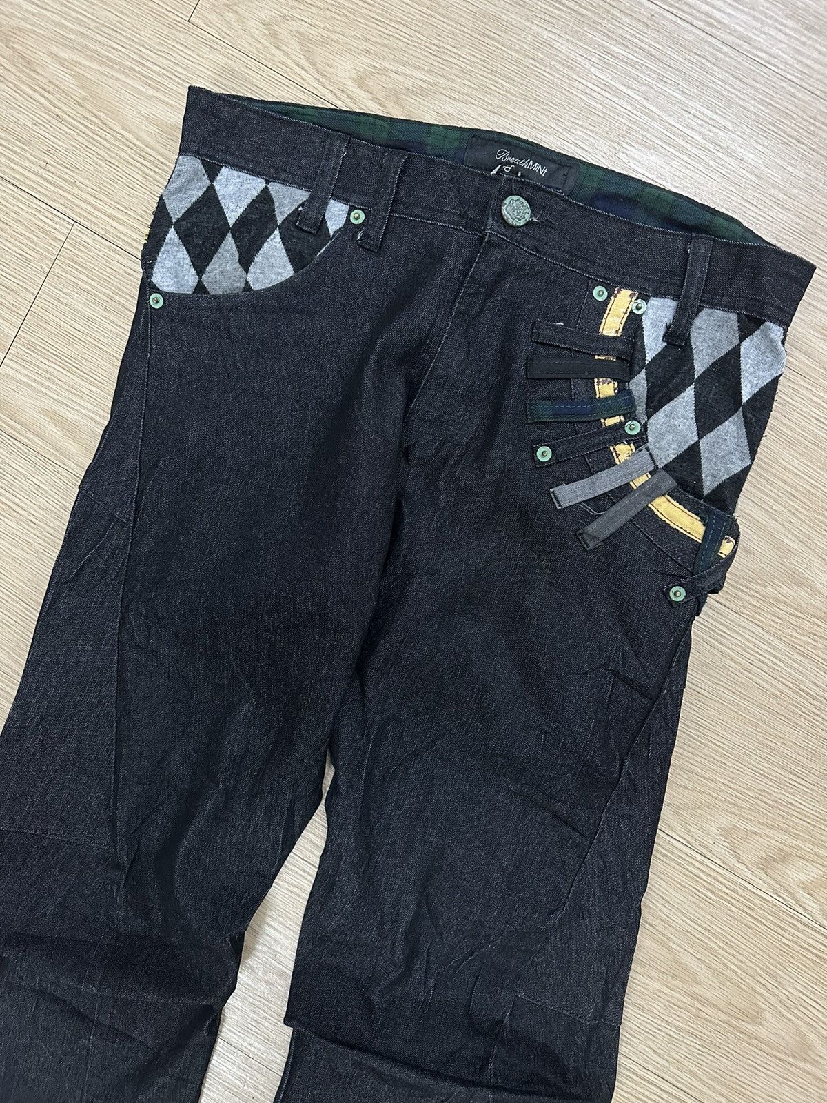 Japanese Brand × Seditionaries Rare Beautiful Breath Mint Slanted Double Waist Denim Pants Size US 32 / EU 48 - 5 Thumbnail
