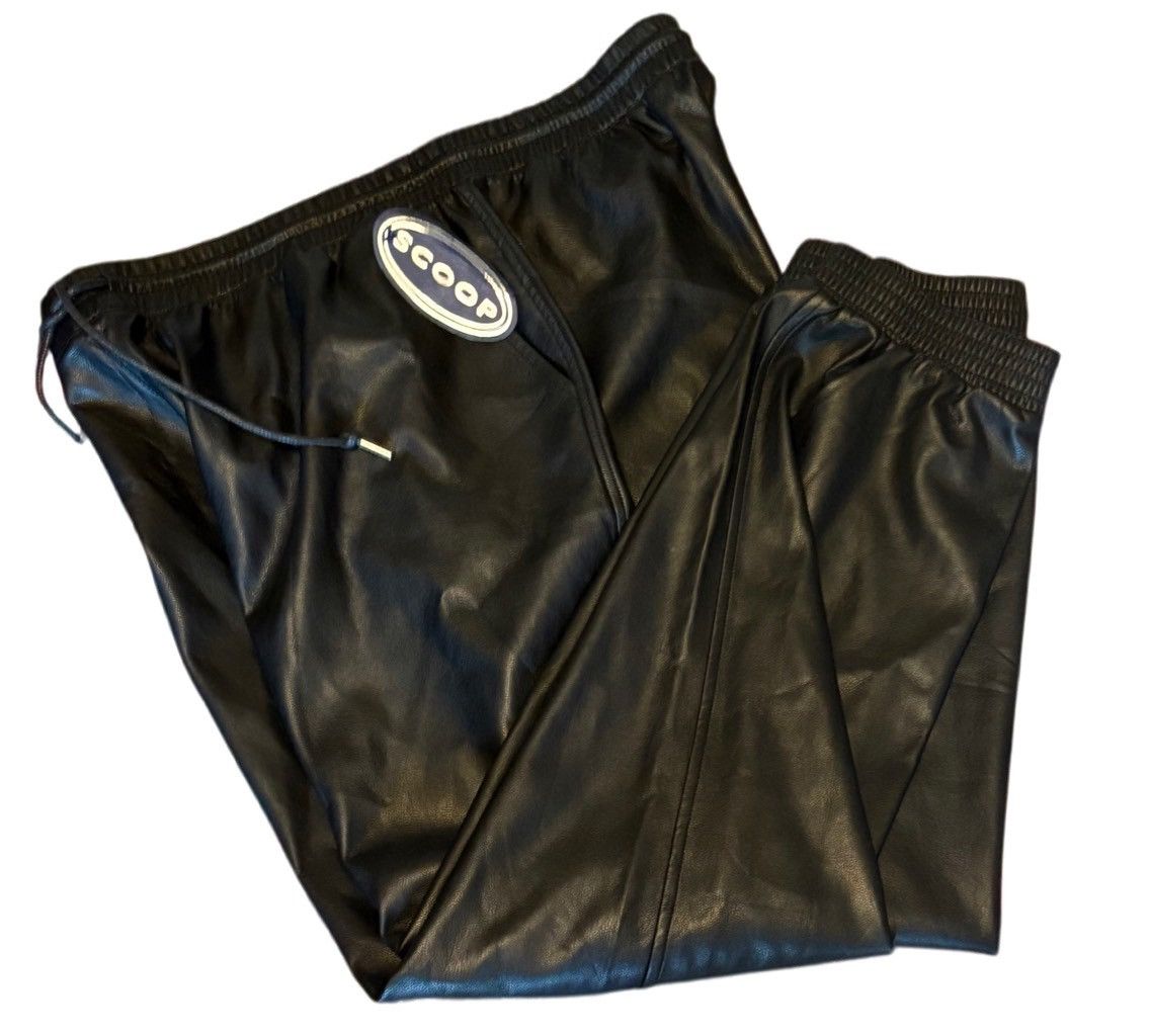 SCOOP Scoop NYC Vegan Leather Joggers New! Size 38" / US 16 / IT 52 - 9 Thumbnail