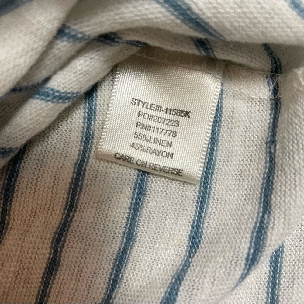 Other New Lovestitch Destructed Linen Blend Knit Long Sleeve Stri Size M / US 6-8 / IT 42-44 - 7 Thumbnail