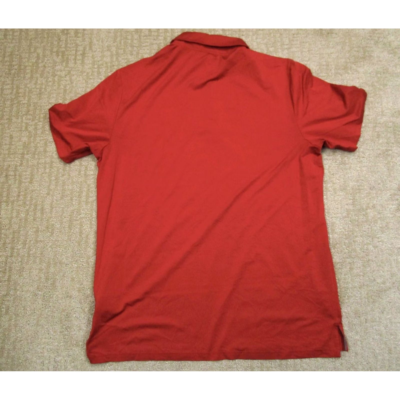 Adidas Adidas Polo Shirt Men Large Red USA Golf Performance Moisture Wicking Golfer Polo Shirt Adult L Red Adidas Golf USA Balls to the wall? Size US L / EU 52-54 / 3 - 3 Thumbnail