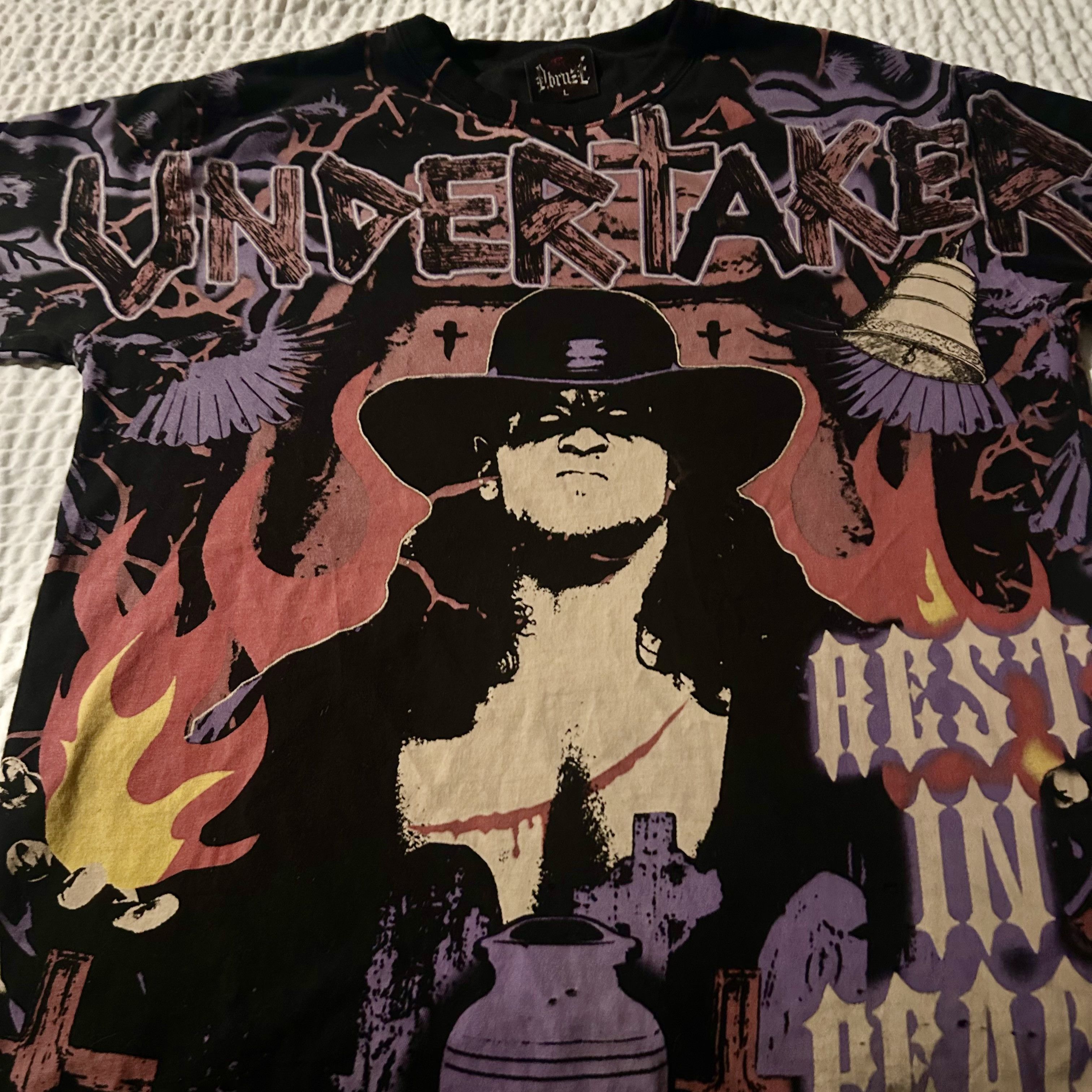 Darien Bruze [GRAIL] DBruze The Undertaker AOP "Rest In Peace" Tee Size US L / EU 52-54 / 3 - 1 Thumbnail