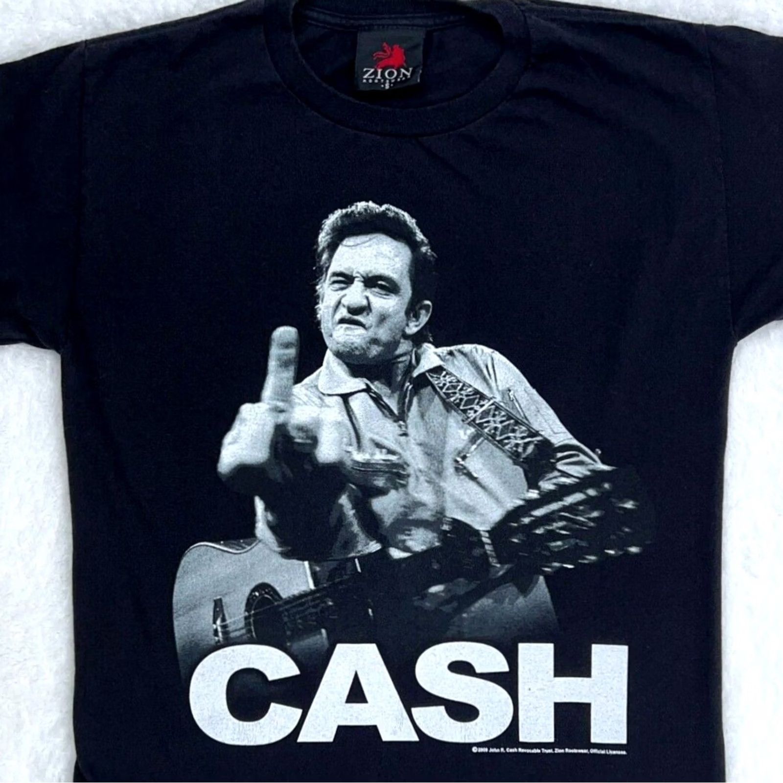 Vintage 2009 JOHNNY CASH rock tour T-Shirt XS Adult Zion concert 80s 90s Music Size US XS / EU 42 / 0 - 2 Thumbnail
