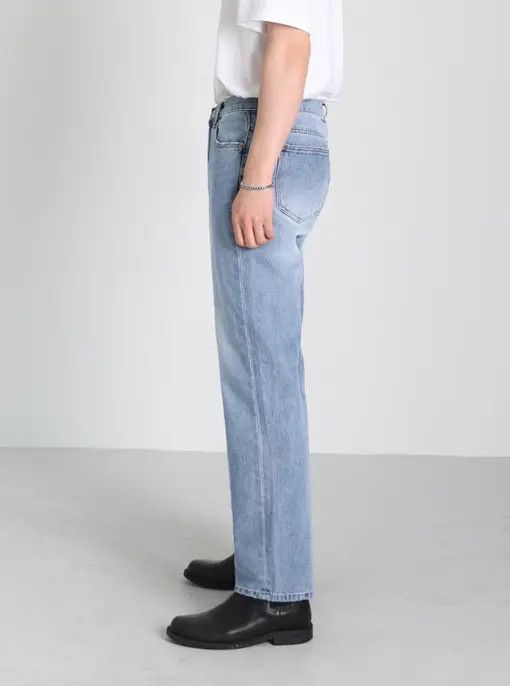 Japanese Brand Kiuchi x ishi Light blue washed loose versatile trendy jeans Size US 32 / EU 48 - 5 Thumbnail