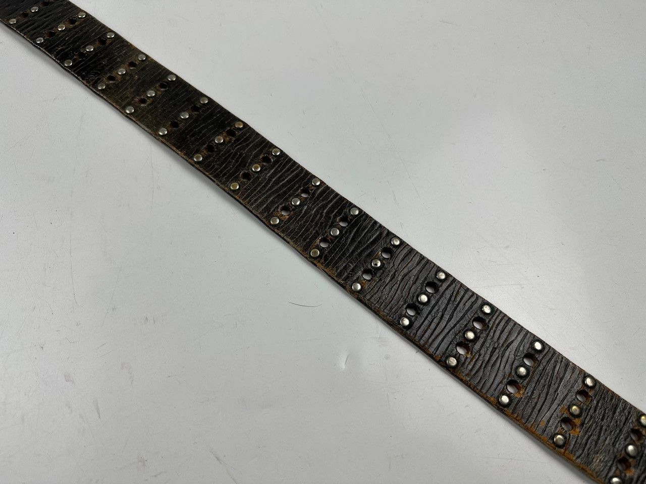 Japanese Brand × Seditionaries distressed studded leather belt Size 40 - 4 Thumbnail